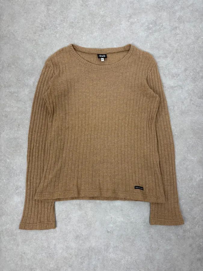 Dolce & Gabbana 2000s Dolce & Gabbana Beige Wool Sweater Size US XS / EU 42 / 0 - 1 Thumbnail