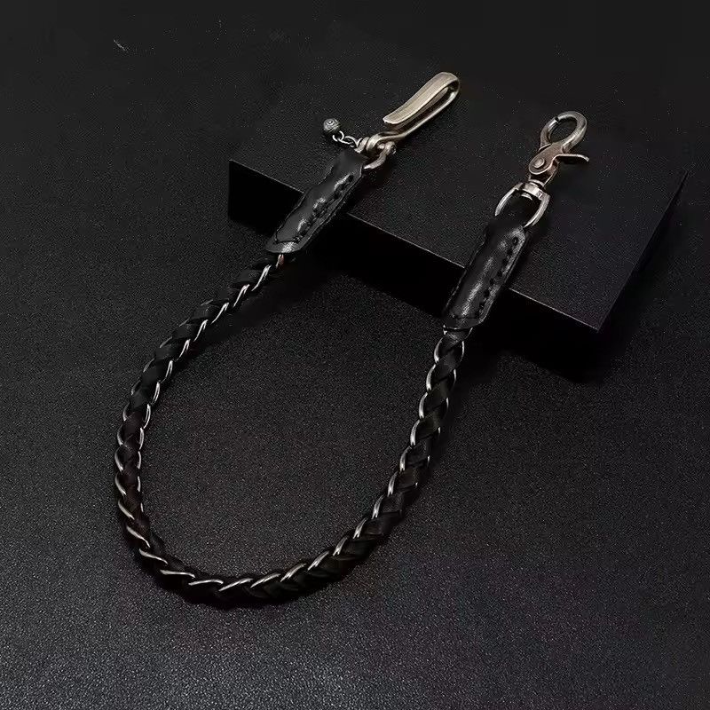 Jewelry Punk Style Genuine Leather Wallet Chain Size ONE SIZE - 2 Thumbnail