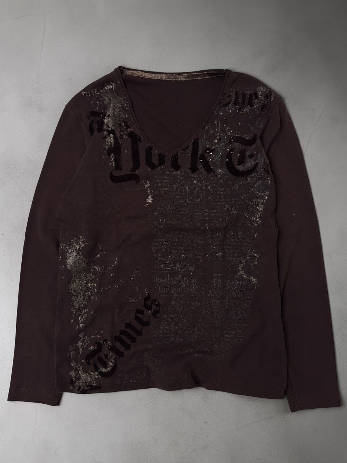 Le Grande Bleu (L.G.B.) L.G.B dark grey graphic long sleeve | Grailed