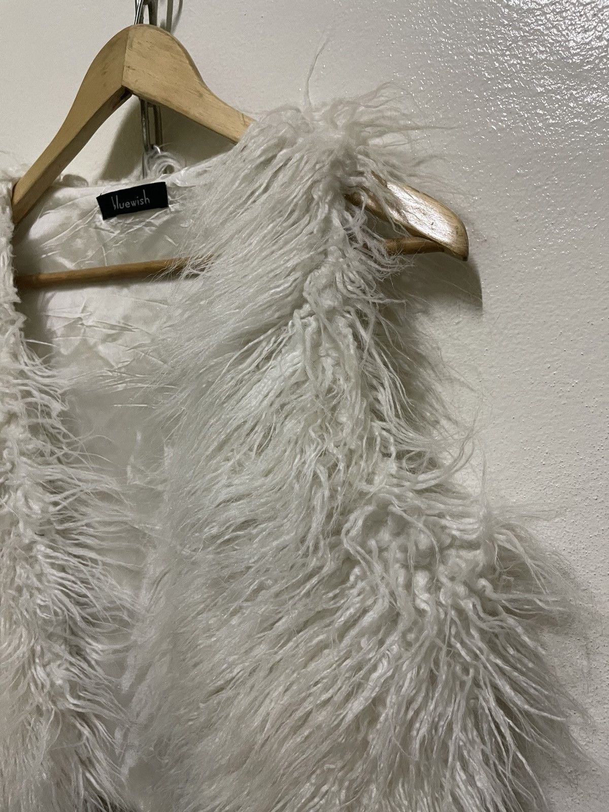 Japanese Brand Bluewish Faux Fur Vest Size S / US 4 / IT 40 - 6 Thumbnail