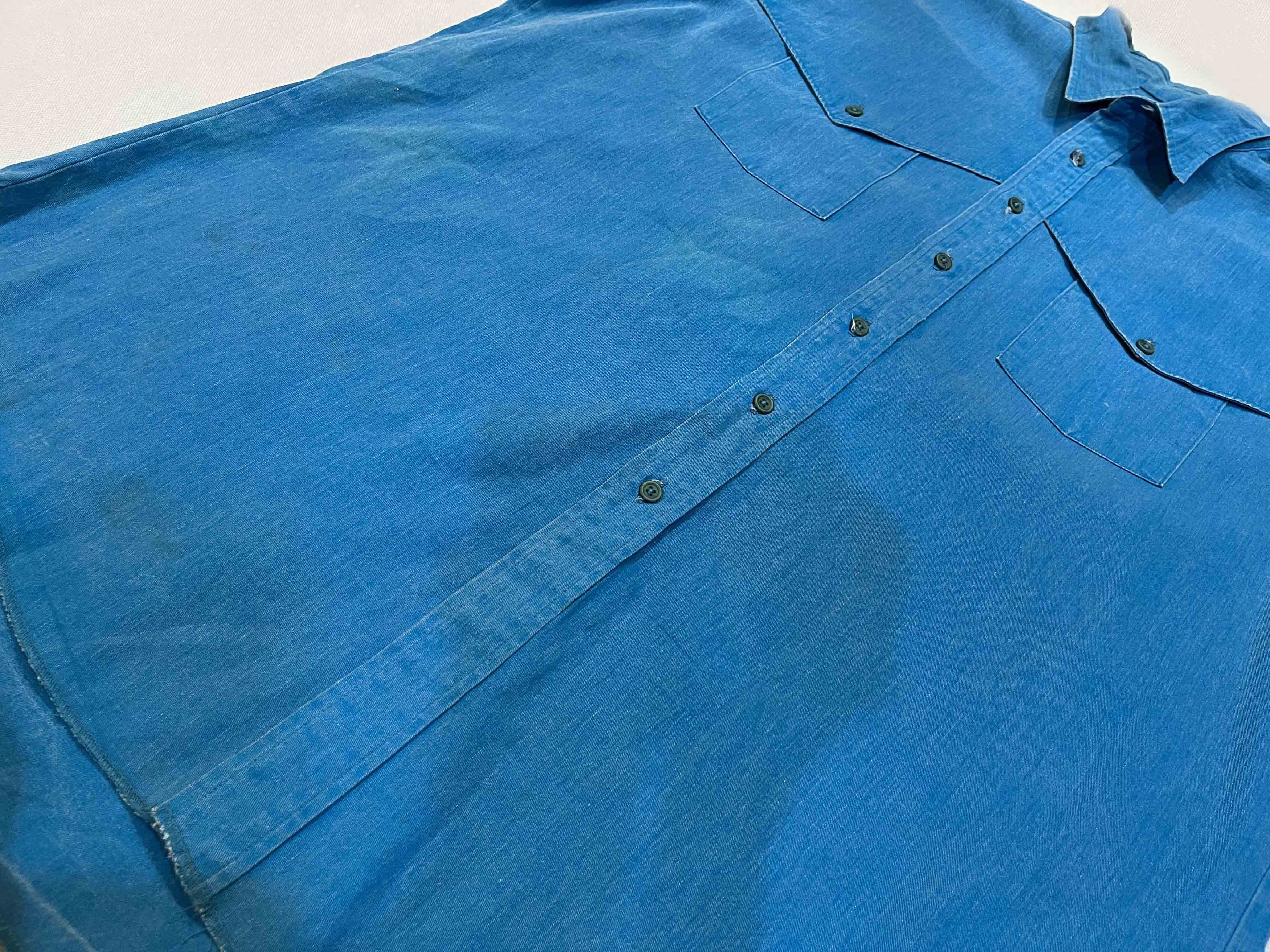 Vintage × Wrangler Vintage Wrangler Brushpopper Western Cowboy Plain Shirt Size US L / EU 52-54 / 3 - 7 Thumbnail