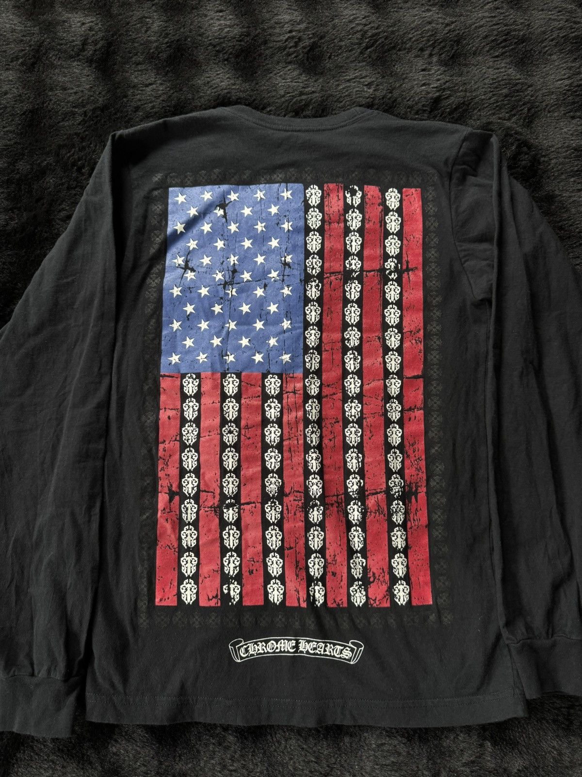 Chrome Hearts Chrome Hearts USA Flag Longsleeve Size US S / EU 44-46 / 1 - 2 Thumbnail