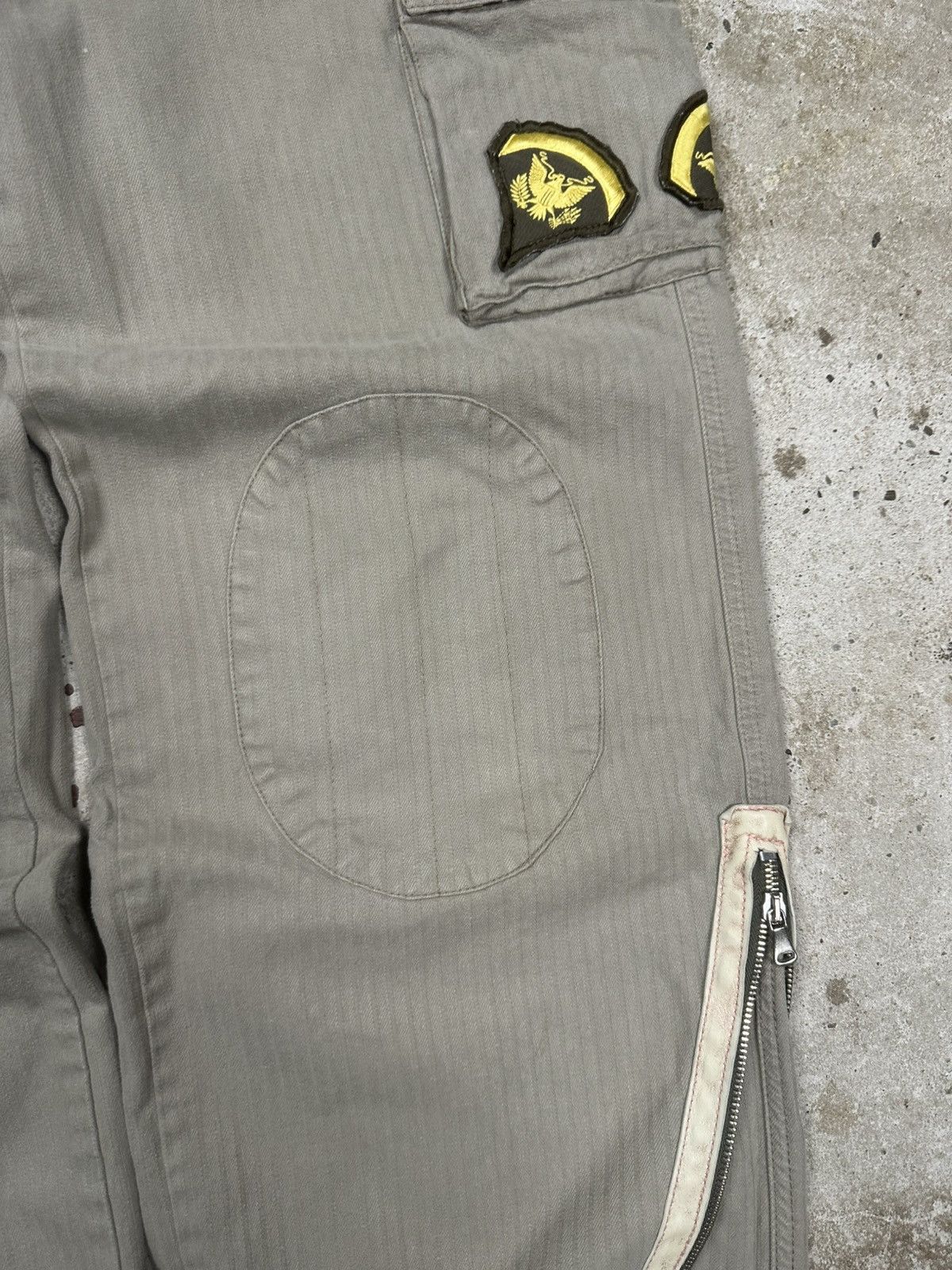Dolce & Gabbana 2003 Dolce & Gabbana Baggy Loose Cargo Pants Studs Patched Size US 34 / EU 50 - 5 Thumbnail
