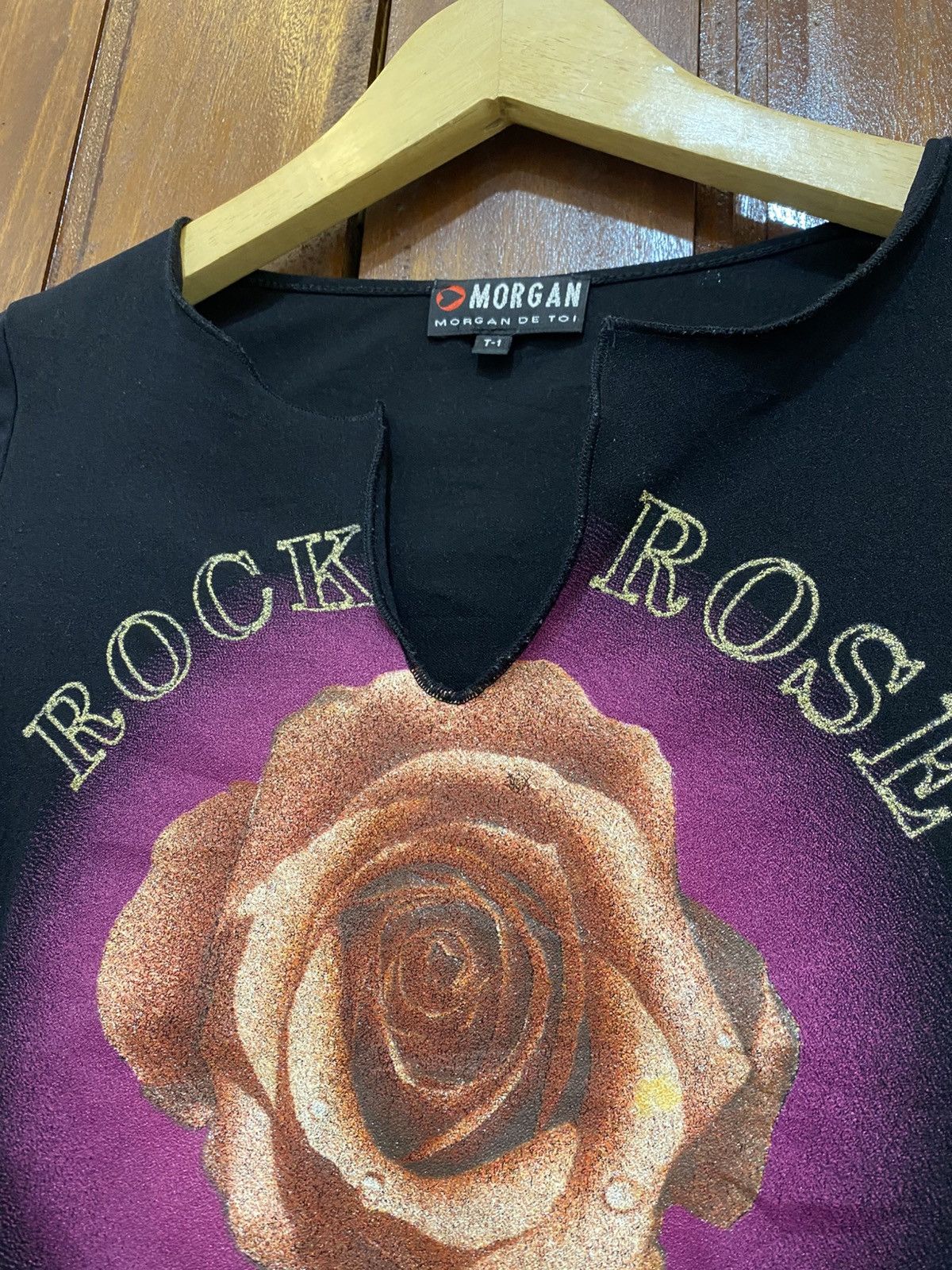 Morgan De Toi Morgan de Toi Rock Rose Meshtop Rare Copcopine Jpg Size S / US 4 / IT 40 - 3 Thumbnail
