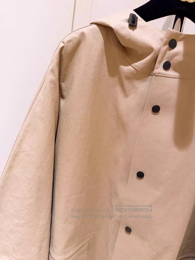 Hermes Hermes Windproof and Waterproof Hooded Cloak Raincoat Khak Size S / US 4 / IT 40 - 3 Thumbnail