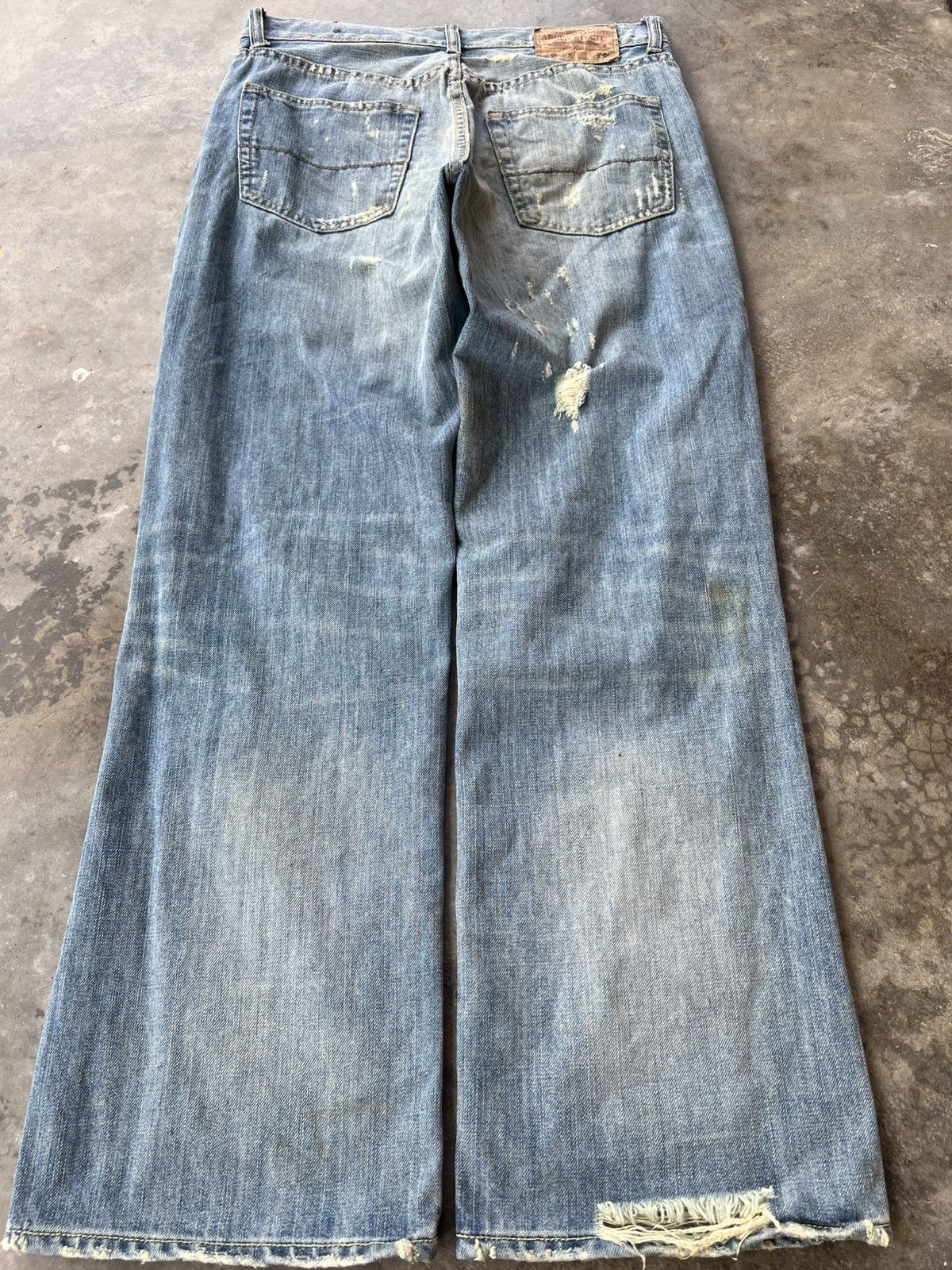 Abercrombie & Fitch × If Six Was Nine × Japanese Brand 💥Flare💥Vintage Abercrombie & Fitch Distress Jean Size US 31 - 2 Thumbnail