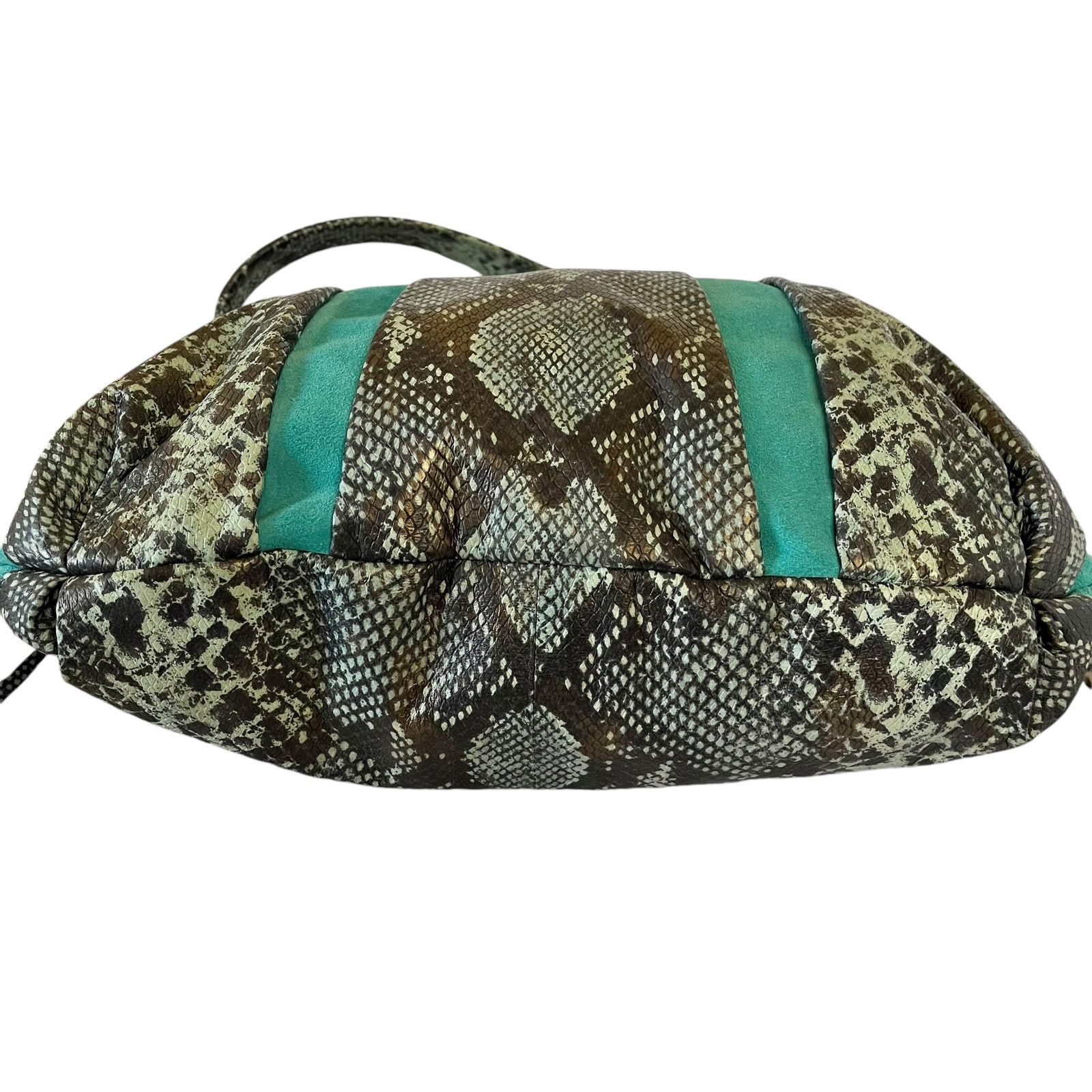 Other Aimee Kestenberg Tuscany Cobra Print Leather Suede Hobo Size ONE SIZE - 9 Thumbnail