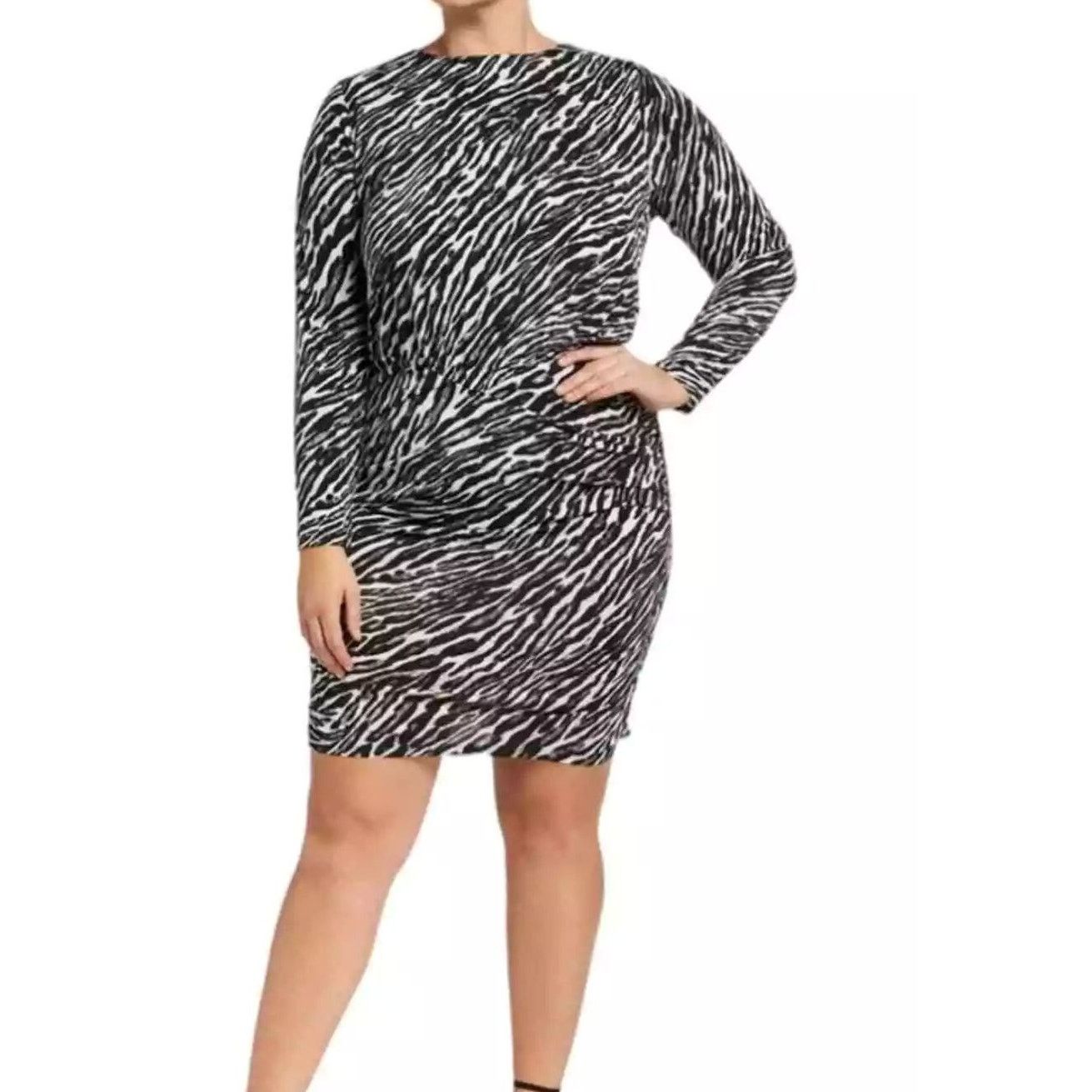 Michael Kors PLUS Size 2X MICHAEL KORS Figure Flattering Knit Dress | NWT Size 3XL / US 20-22 - 2 Thumbnail