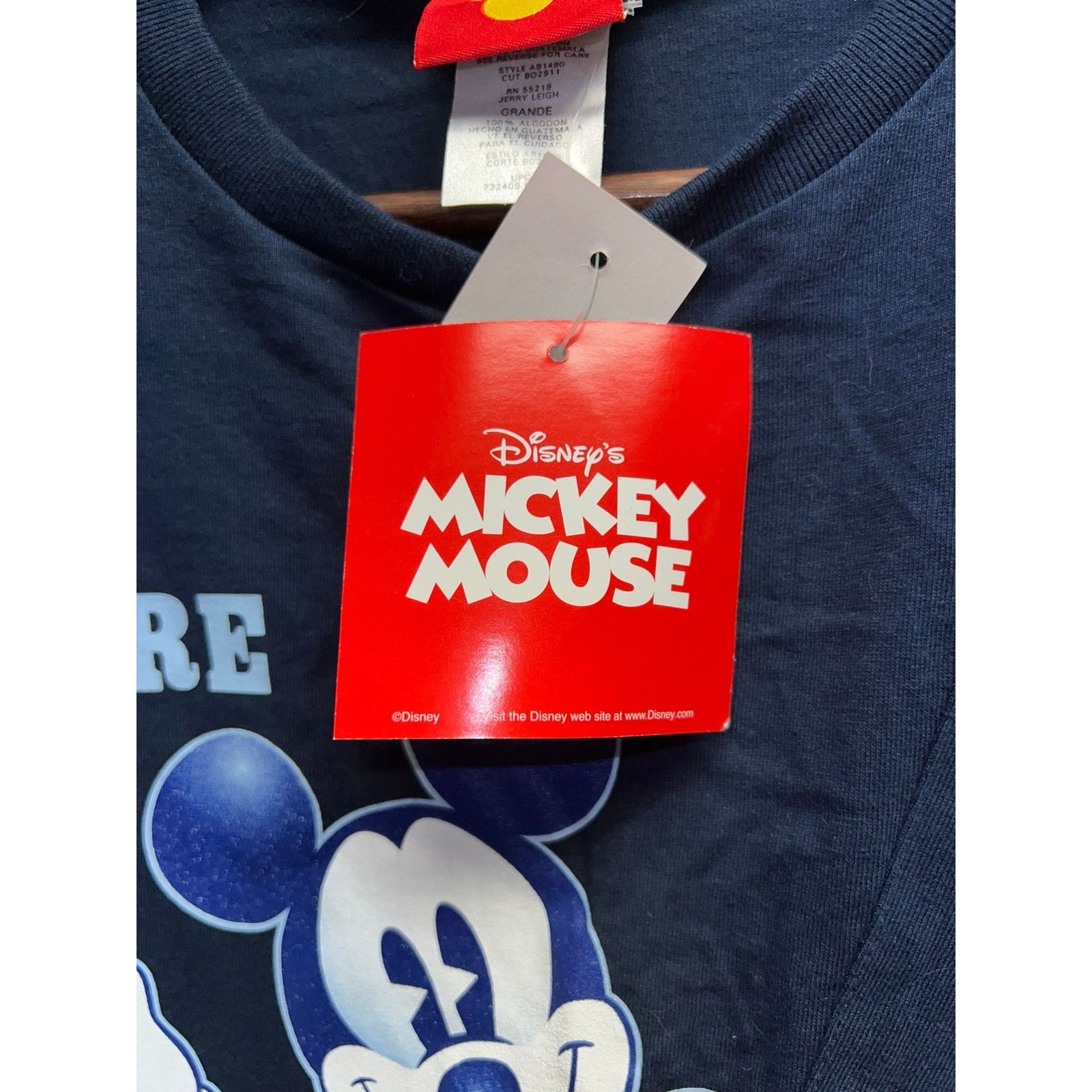 Mickey & Co. Mickey Mouse Shirt Good Pal Pocket Blue Disney Tee Large Size US L / EU 52-54 / 3 - 9 Thumbnail