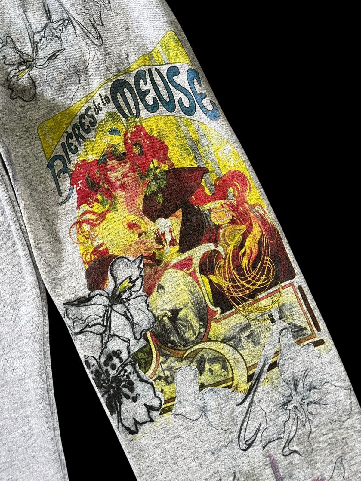 Designer Ziad Ghanem 🇬🇧 Art Printed Sweatpants Size US 30 / EU 46 - 4 Thumbnail