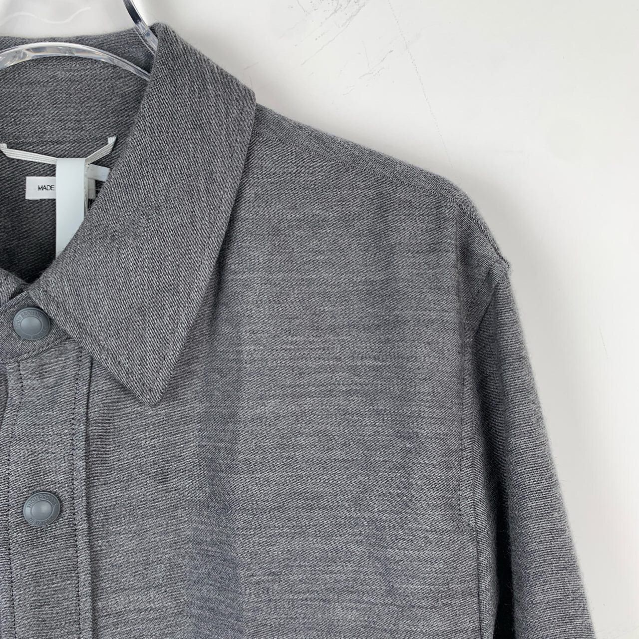 Thom Browne Thom Browne Classic Dual Sleeve Tag Gray Long-Sleeve Shirt Size US S / EU 44-46 / 1 - 3 Thumbnail