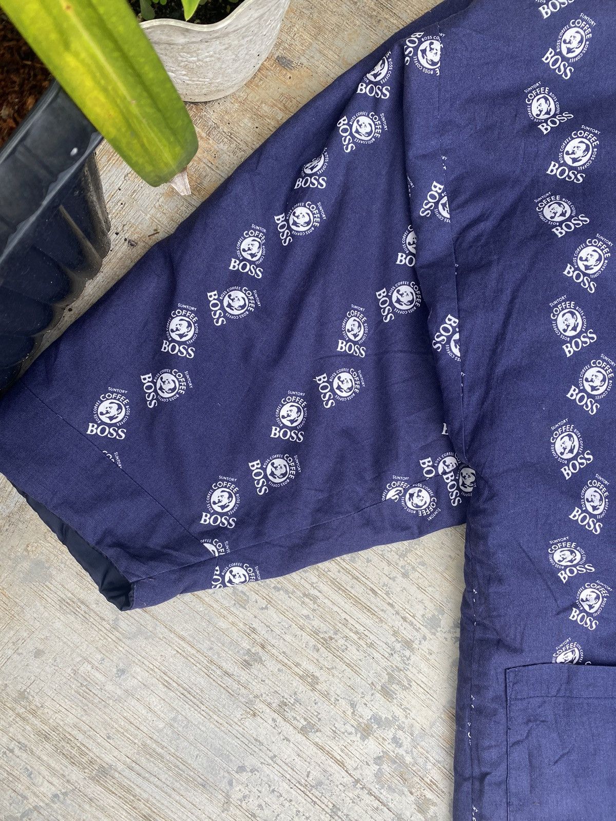 Japanese Brand Vintage Suntory Coffee Boss Monogram Kimono Size US L / EU 52-54 / 3 - 4 Thumbnail
