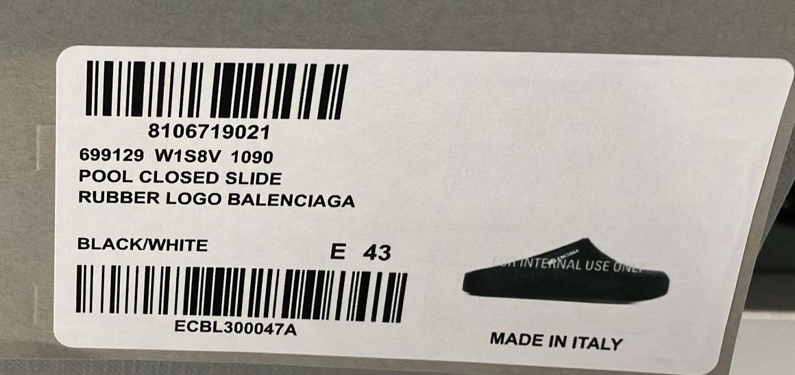 Balenciaga o1bcso1str1124 Mule Slides in Black Size US 10 / EU 43 - 7 Thumbnail