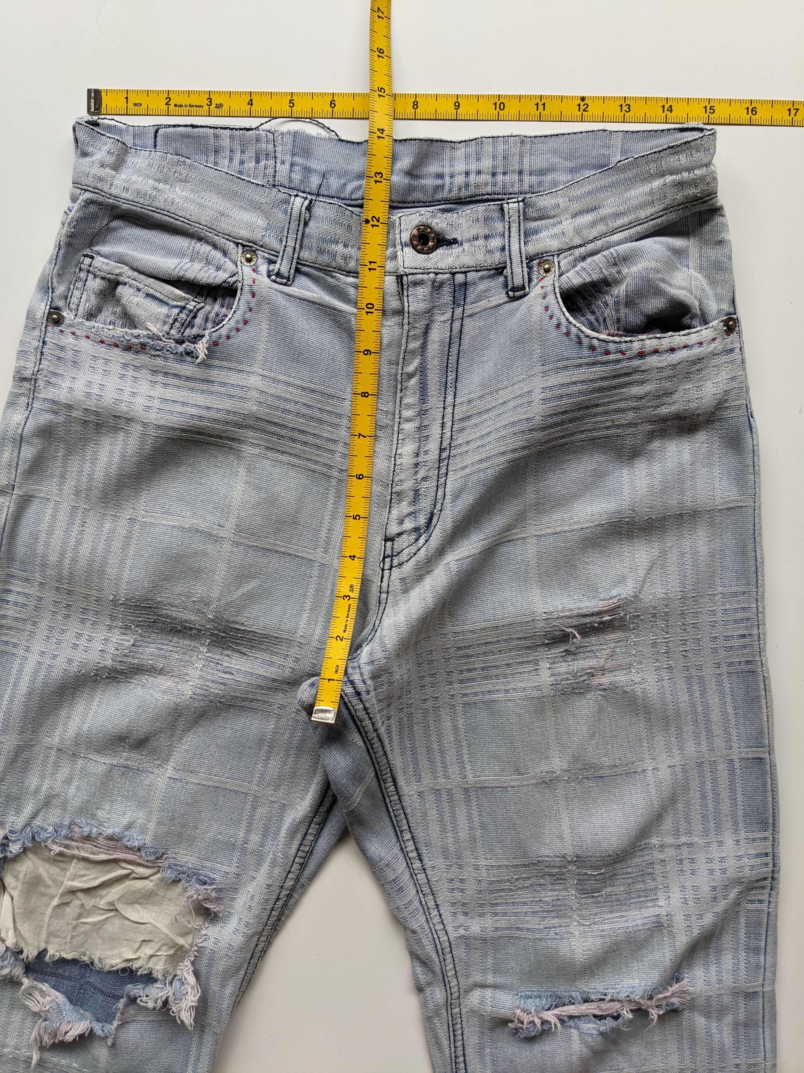 PPFM PPFM plaid distressed jeans Size US 30 / EU 46 - 6 Thumbnail