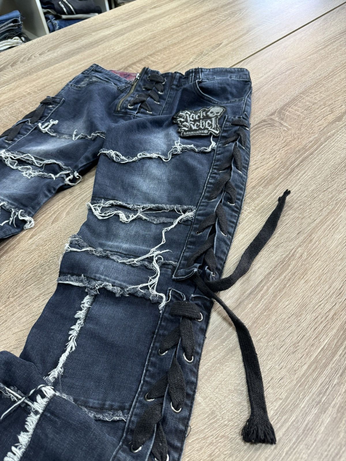 If Six Was Nine × Japanese Brand × Junya Watanabe Vintage Bandage Flate Yasuyuki Ishii / LGB Style Jeans Size US 30 / EU 46 - 5 Thumbnail