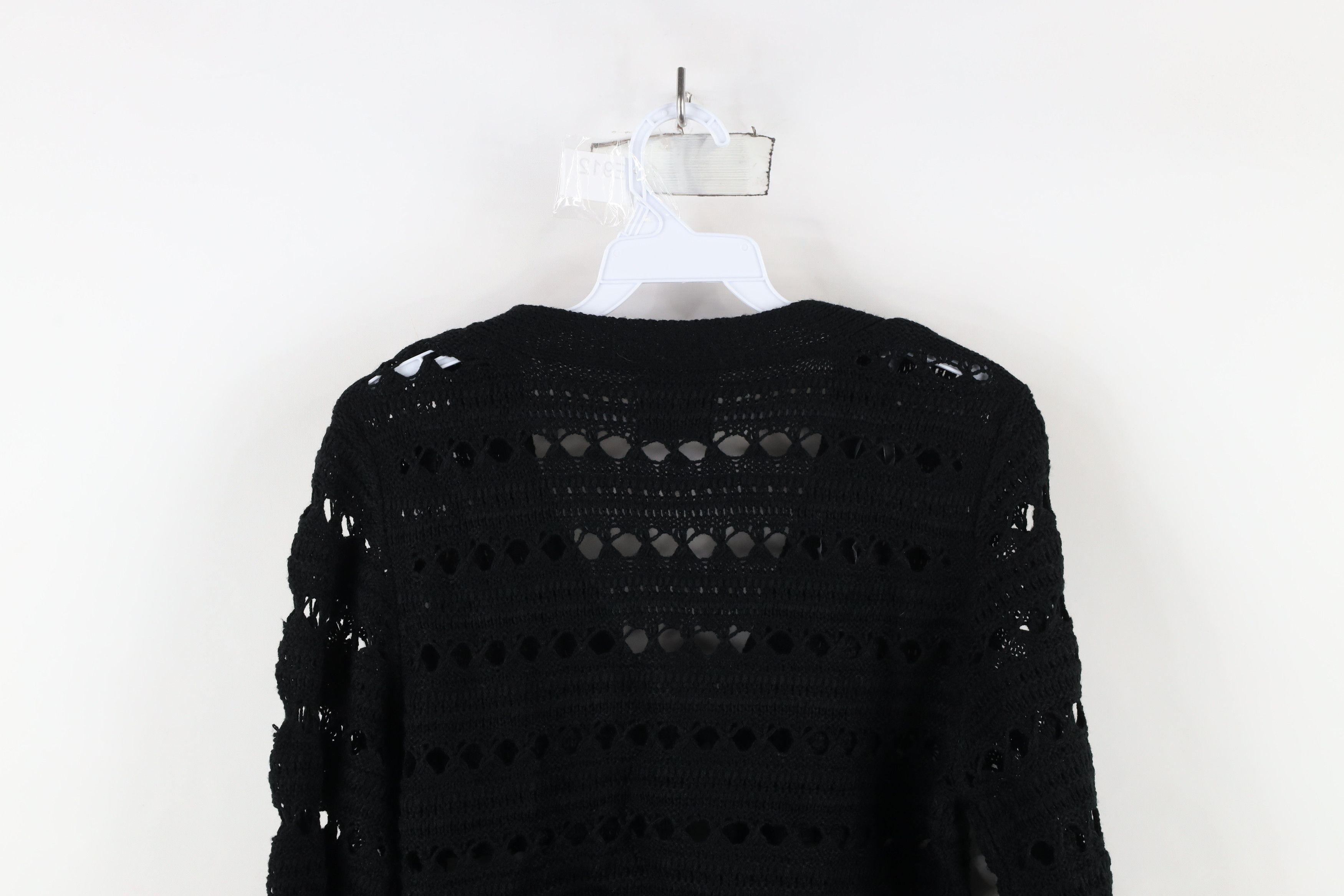 Vintage Vintage Y2K Baby Doll Cropped Crochet Cardigan Sweater Size L / US 10 / IT 46 - 11 Thumbnail