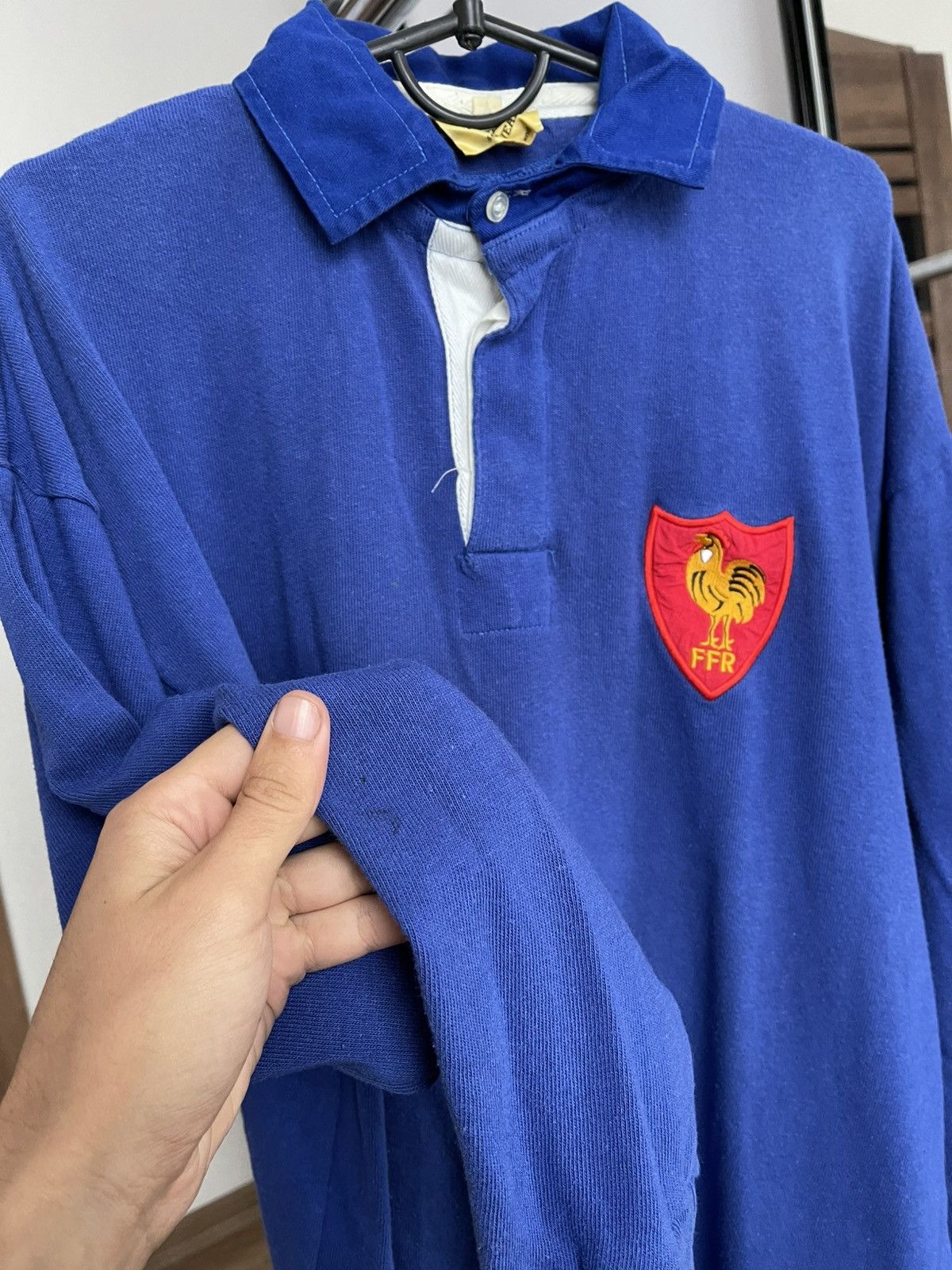 Vintage France Rugby Vintage Sweatshirt Pullover 70s 80s Size US XL / EU 56 / 4 - 12 Thumbnail