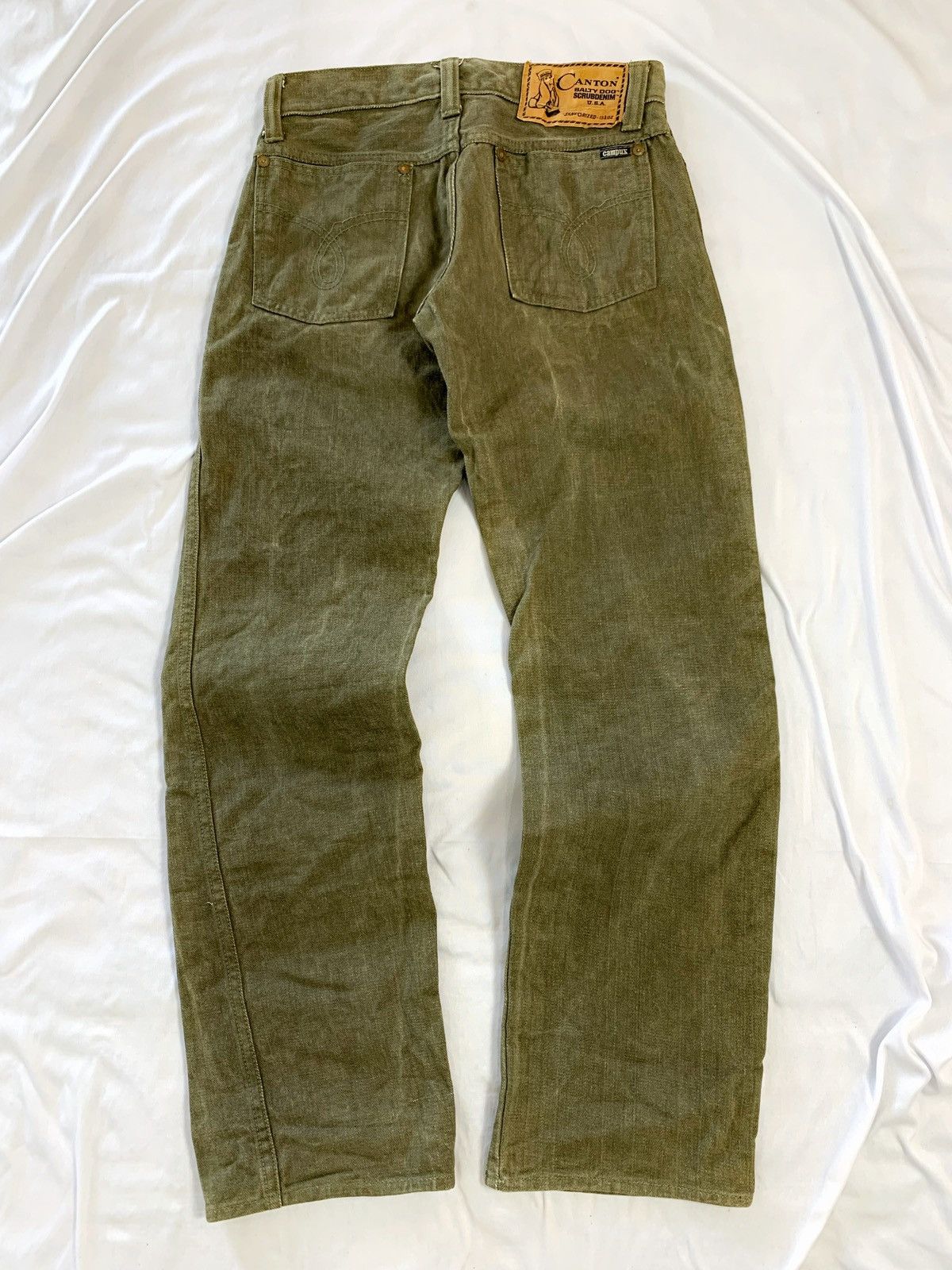 Vintage Very rare canton jeans scrubdenim saltydog sanforized Size US 27 - 10 Thumbnail