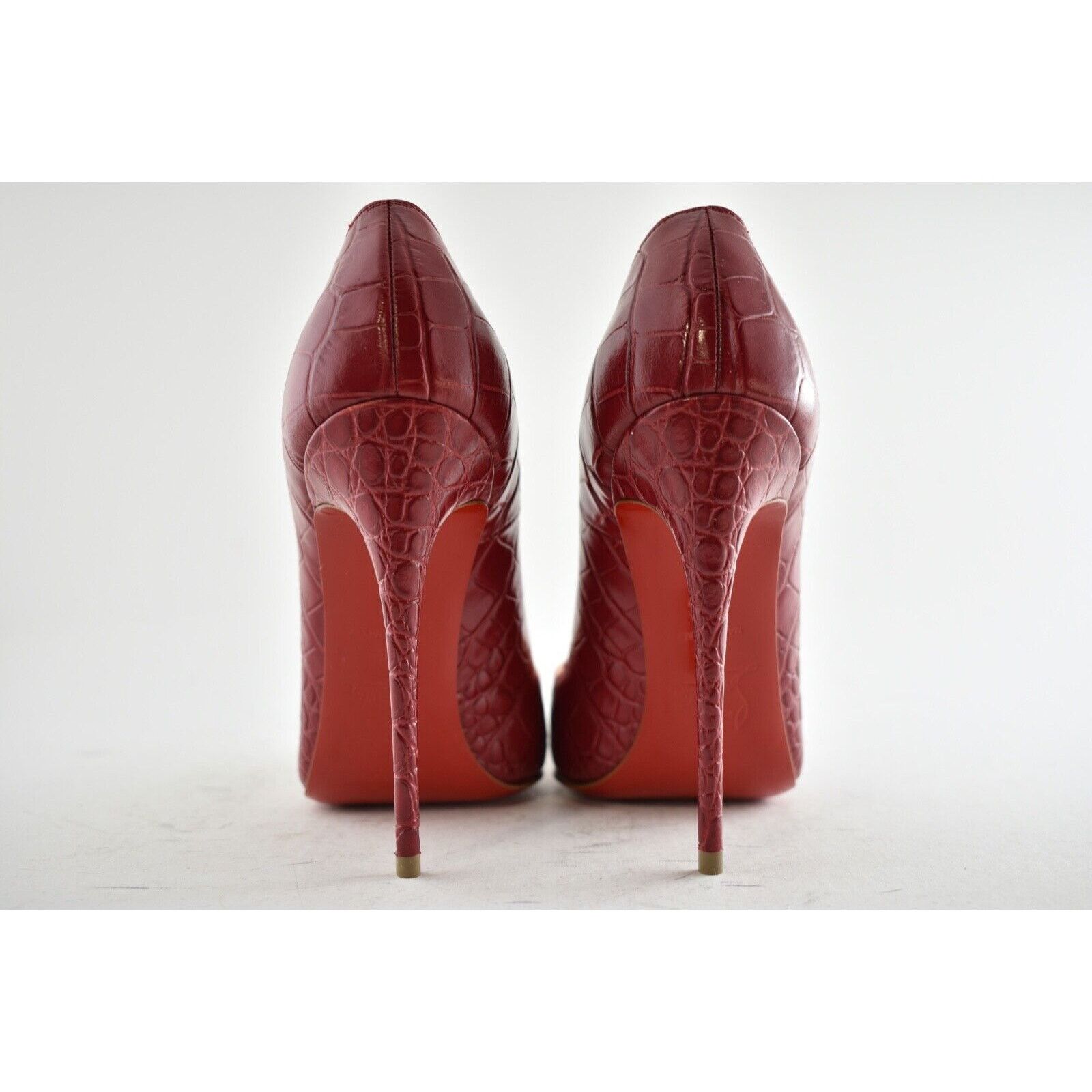 Christian Louboutin So Kate 120 Persan Pink Red Croc Ali Stiletto Heel Pump 39 Size US 9 / IT 39 - 11 Thumbnail