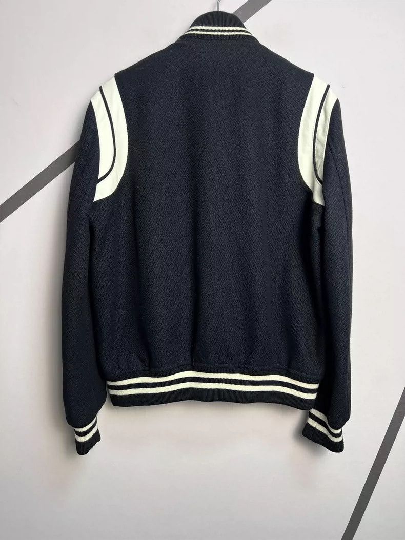 Saint Laurent Paris Saint Laurent 23 Spring/Summer Black and White Wool Teddy J Size US M / EU 48-50 / 2 - 2 Thumbnail