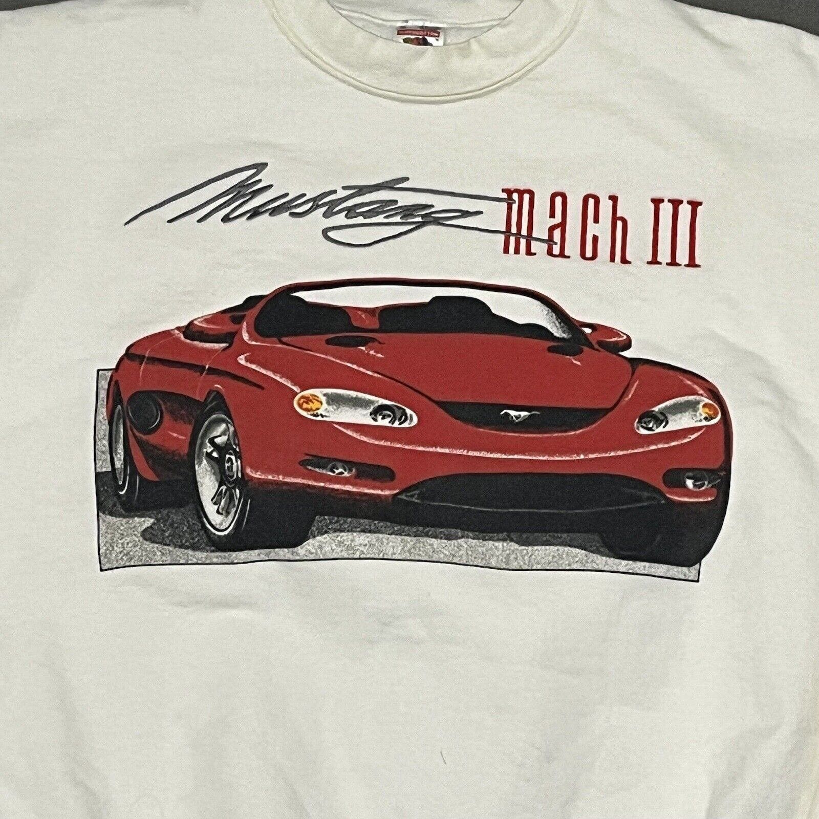 Fruit Of The Loom × Vintage VTG 1990’s FOTL Mach III Mustang Graphic Crewneck Sweater XL Size US XL / EU 56 / 4 - 6 Thumbnail