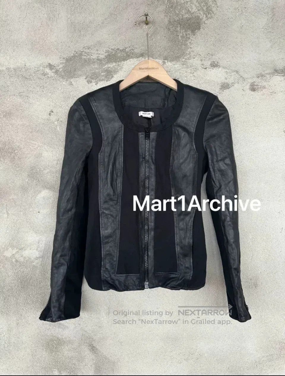 Helmut Lang Helmut Lang Fitted Leather Jacket. Size S / US 4 / IT 40 - 1 Thumbnail