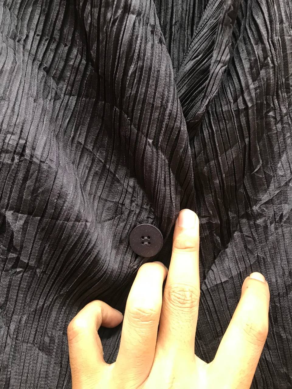 Pleats Please Issey Miyake Pleats Please Long Black Cardigan issey miyake Size M / US 6-8 / IT 42-44 - 5 Thumbnail