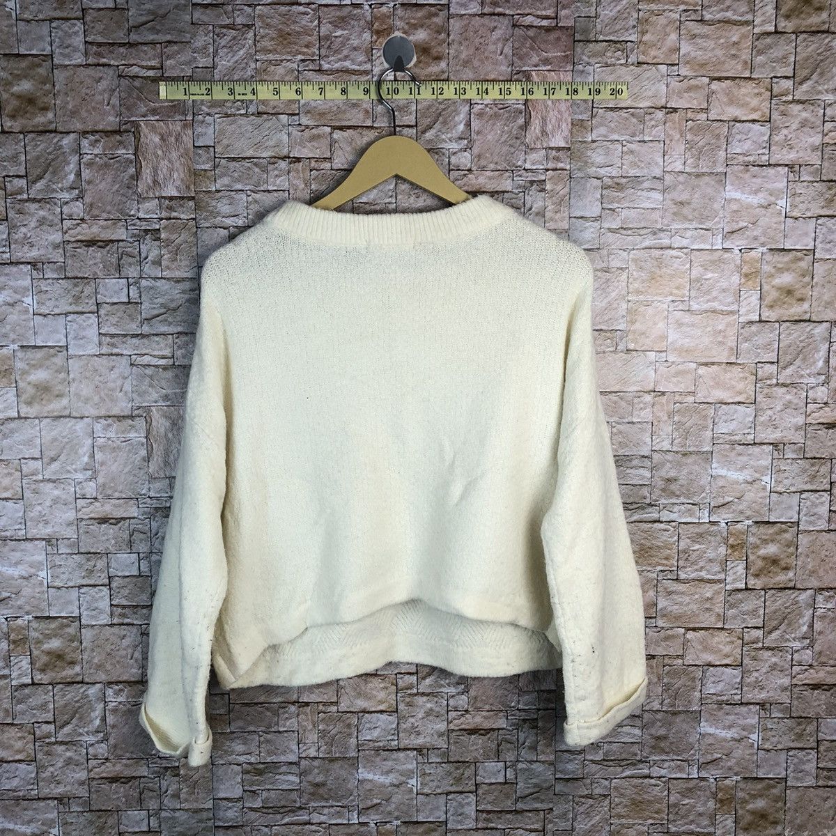 Homespun Knitwear × Japanese Brand Nice Claup White Knitwear #A749 Size M / US 6-8 / IT 42-44 - 12 Thumbnail
