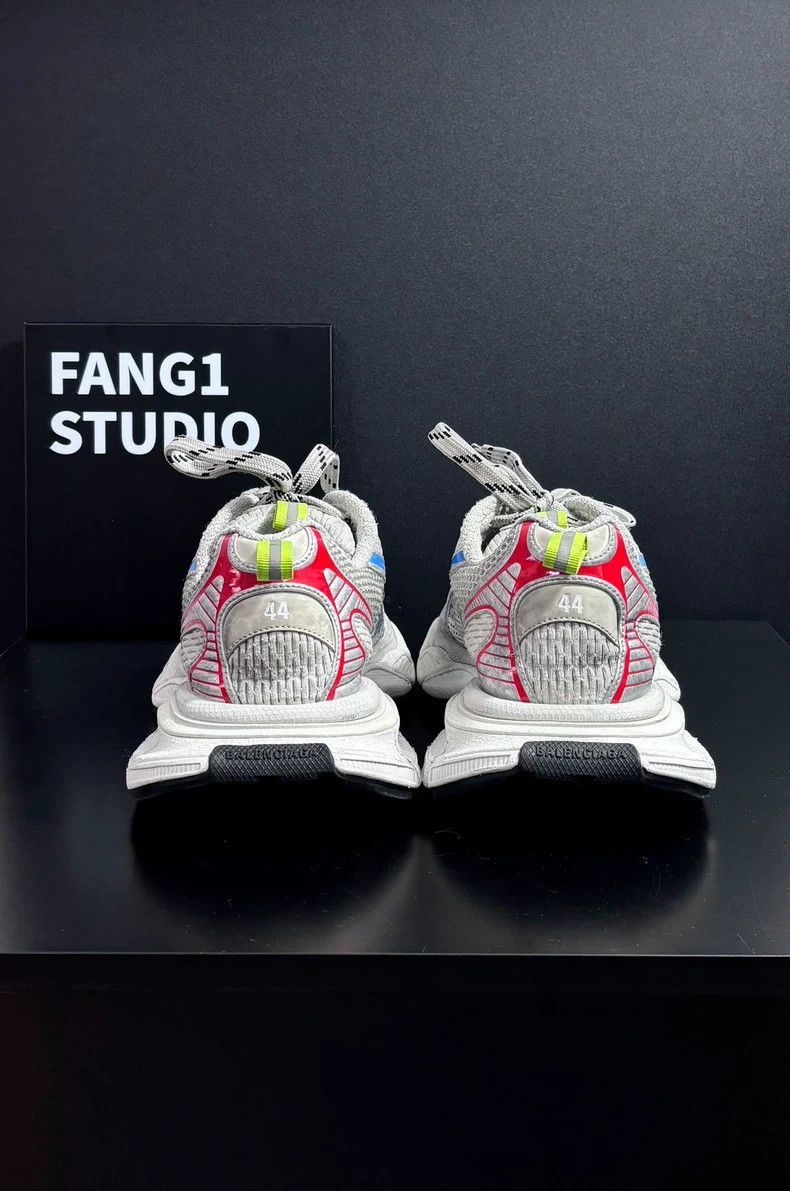 Balenciaga Balenciaga 3xl Rainbow Color White Red Blue Low-Top Sneaker Size US 10 / EU 43 - 7 Thumbnail