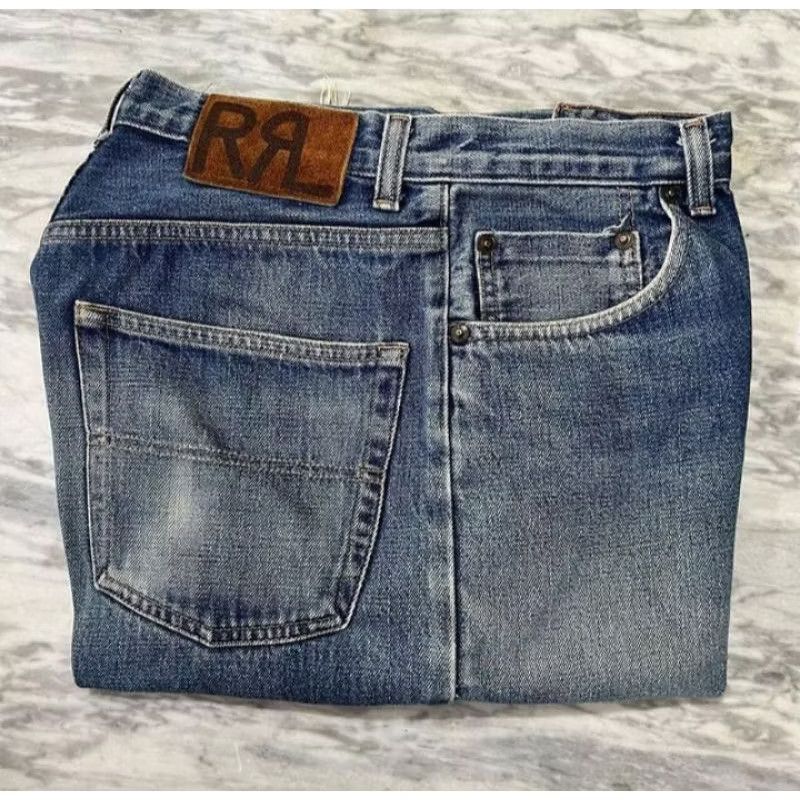 RRL Ralph Lauren Vintage double RL denim Size US 33 - 8 Thumbnail