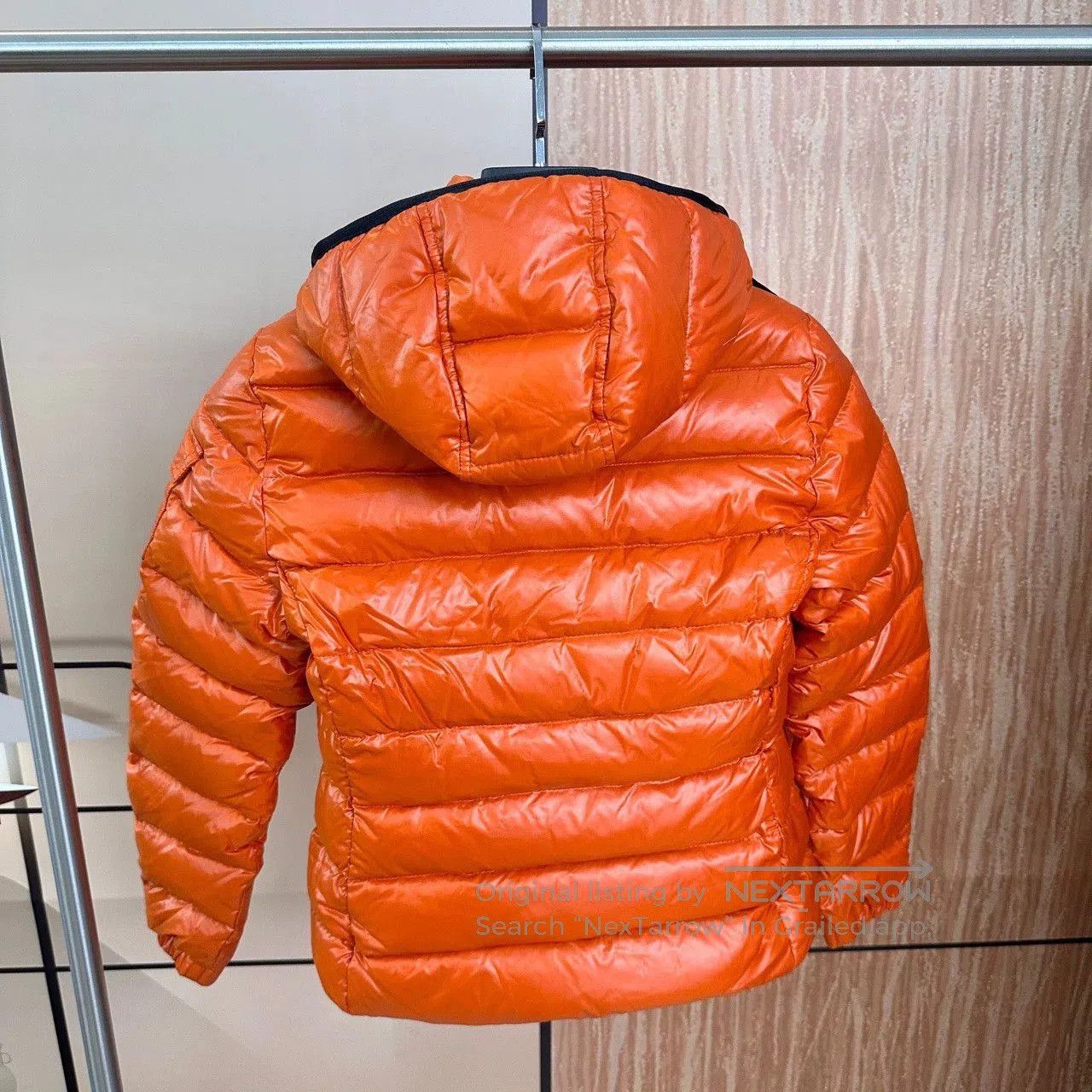 Moncler moncler orange shiny down jacket 0 size. Size US XS / EU 42 / 0 - 2 Thumbnail