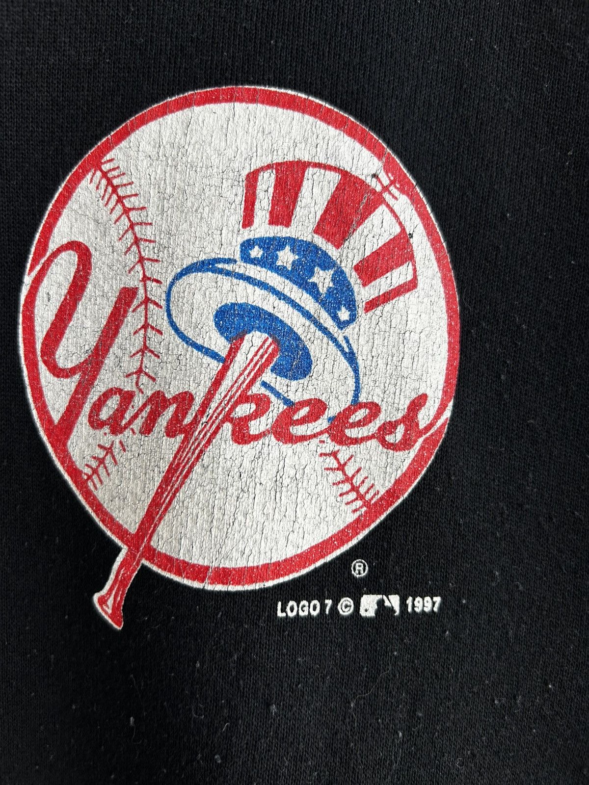 MLB Vintage 90’s Logo 7 MLB Yankees Sweatshirt Size US M / EU 48-50 / 2 - 2 Thumbnail
