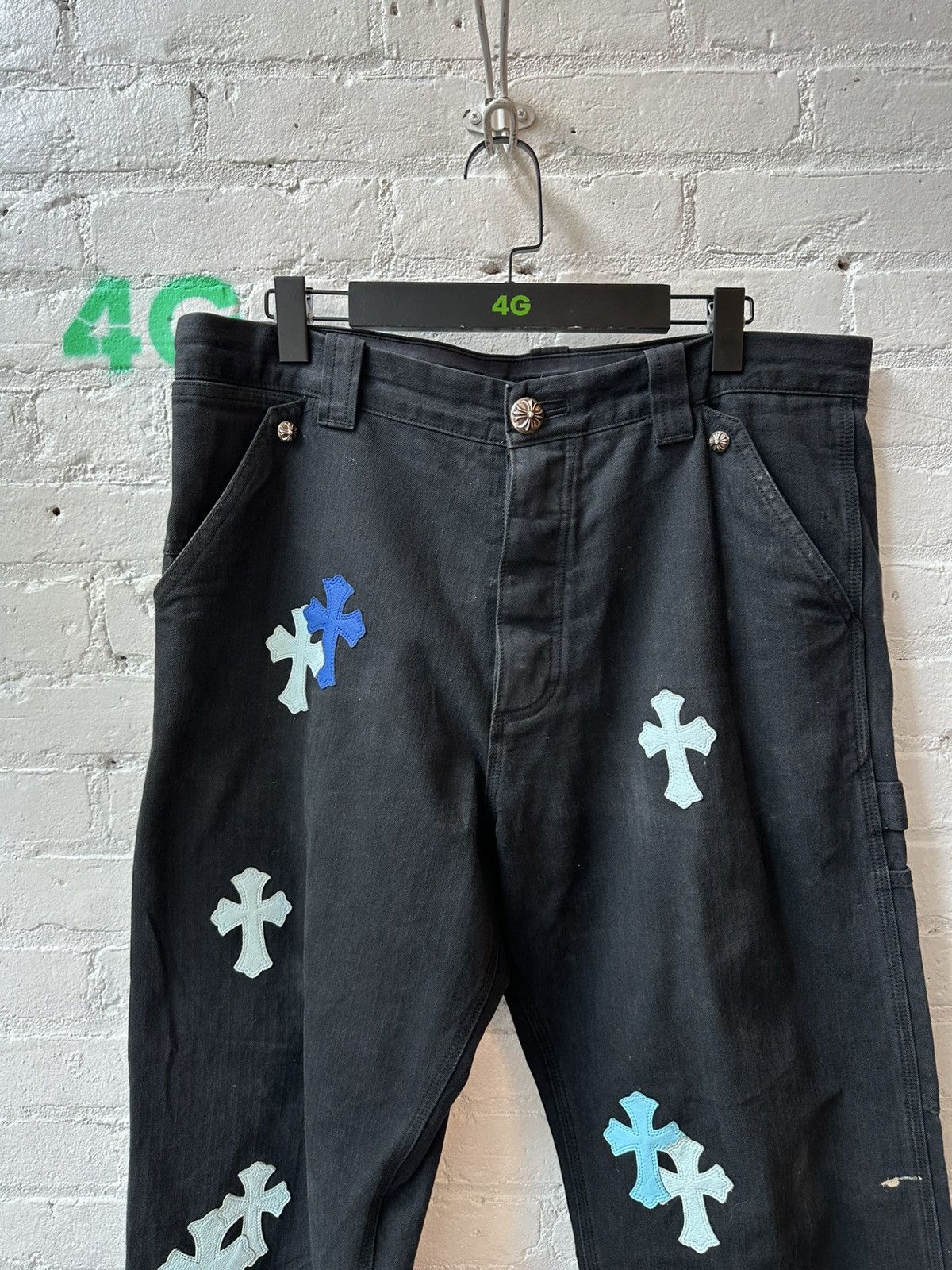 Chrome Hearts CHROME HEARTS CROSS PATCHED CARPENTERS Size US 34 / EU 50 - 2 Thumbnail
