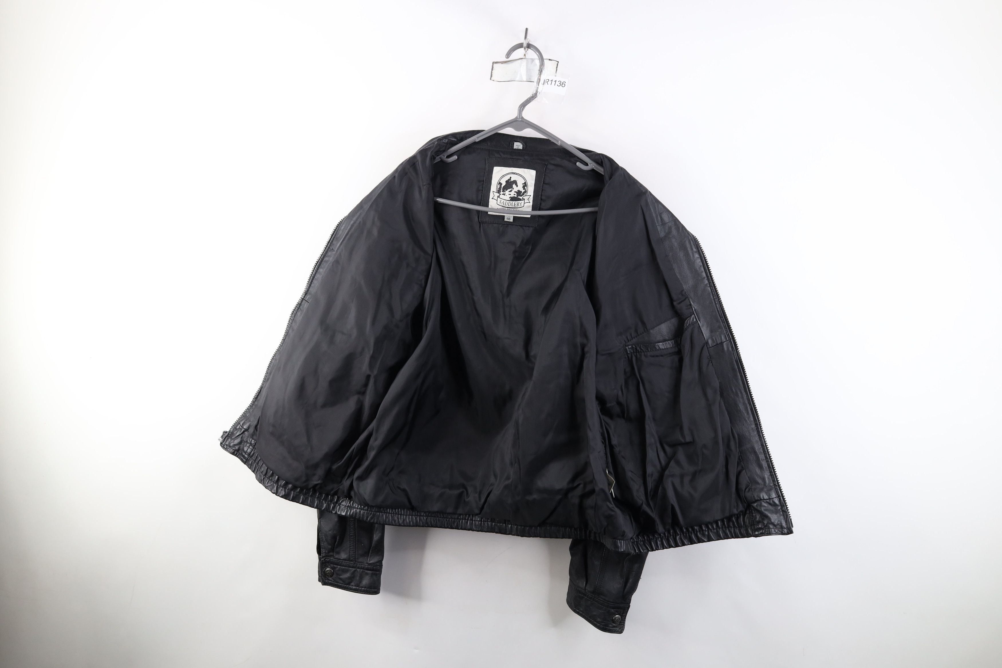 Vintage Vintage 90s Streetwear Full Zip Bomber Jacket Coat Black Size US XXL / EU 58 / 5 - 11 Thumbnail