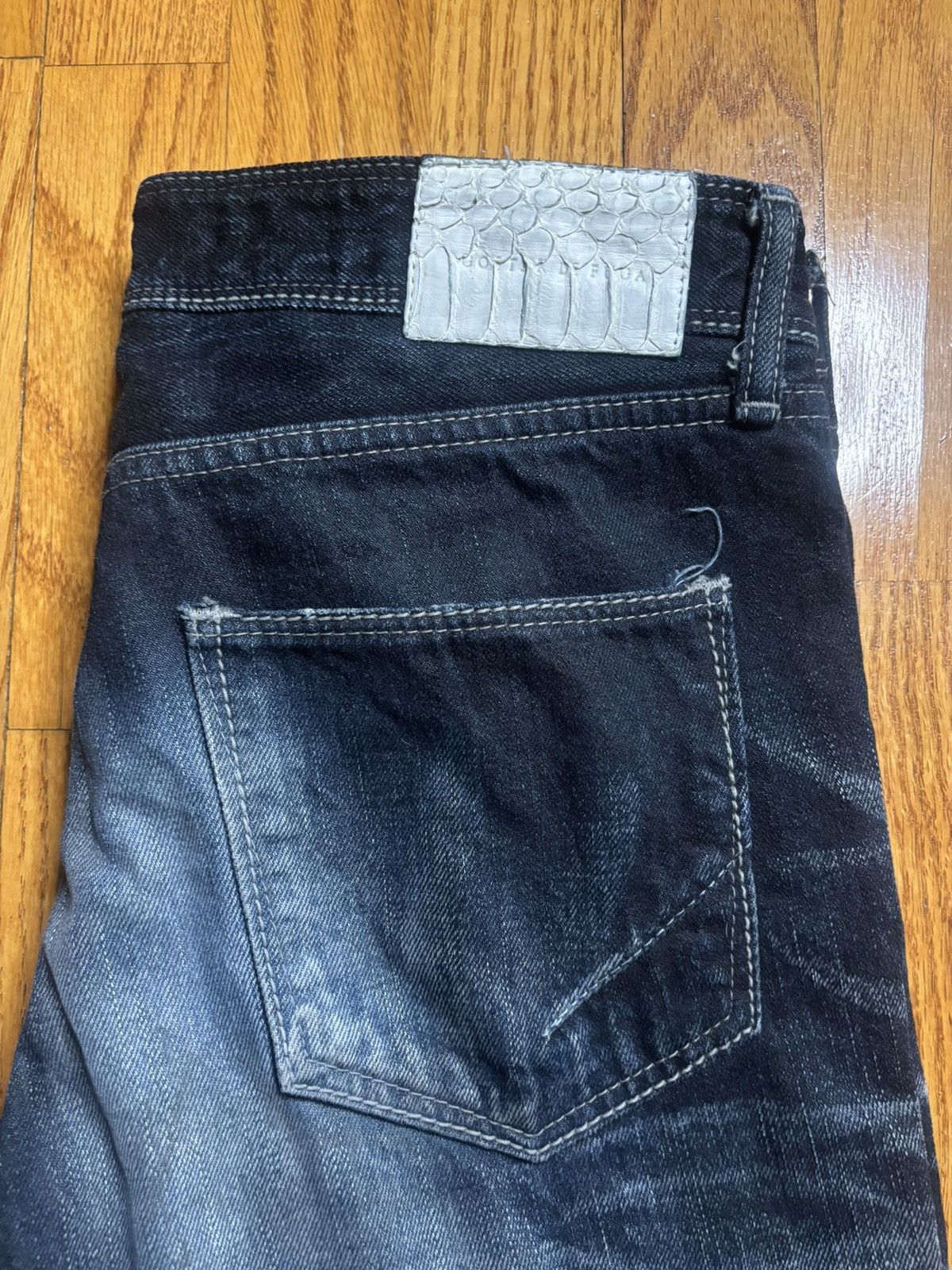 GOSTAR DE FUGA Gostar de Fuga Dark Wash Slim Denim Jeans Size US 30 / EU 46 - 4 Thumbnail