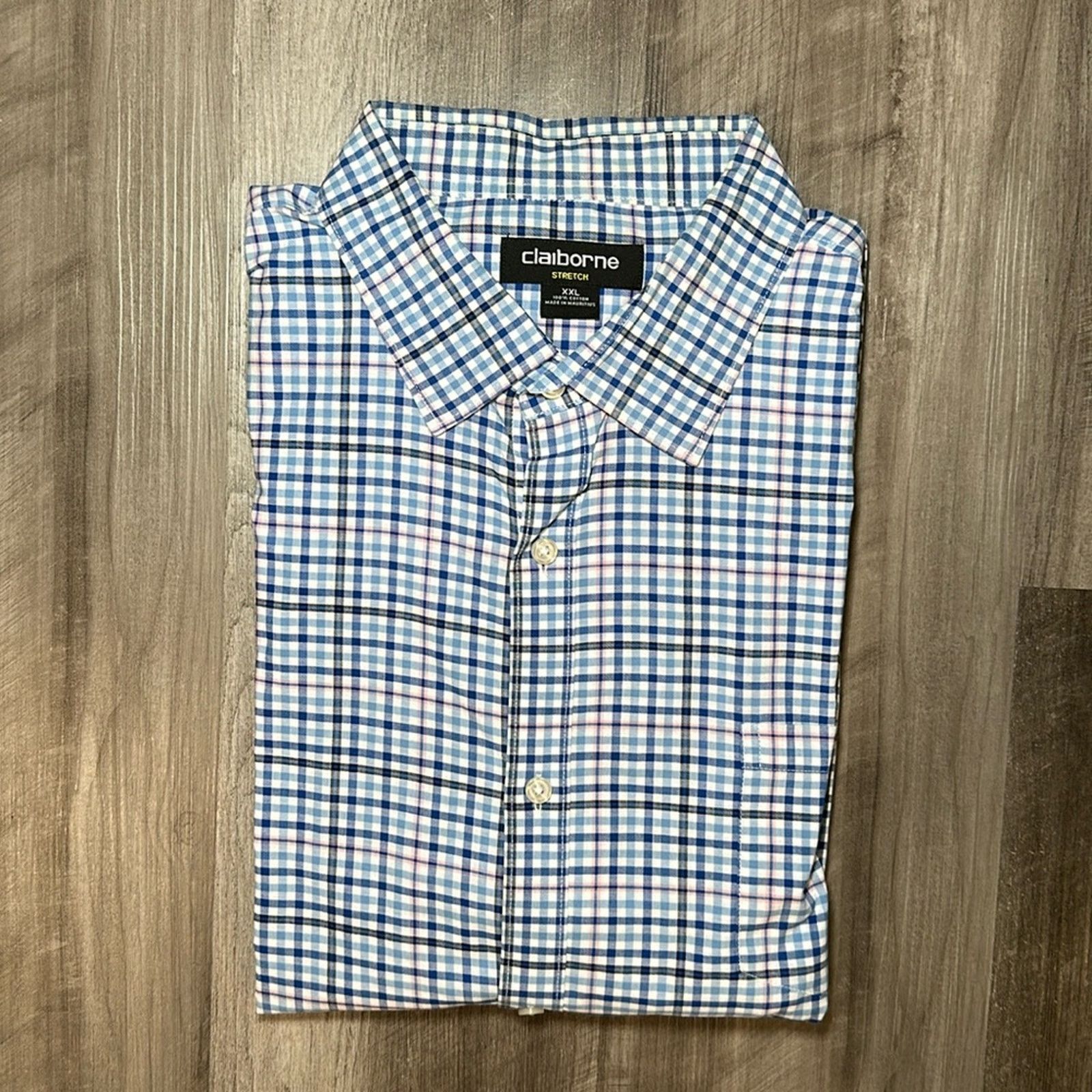 Liz Claiborne Claiborne Stretch Long Sleeve Button Down - 2XL Size US XXL / EU 58 / 5 - 1 Thumbnail