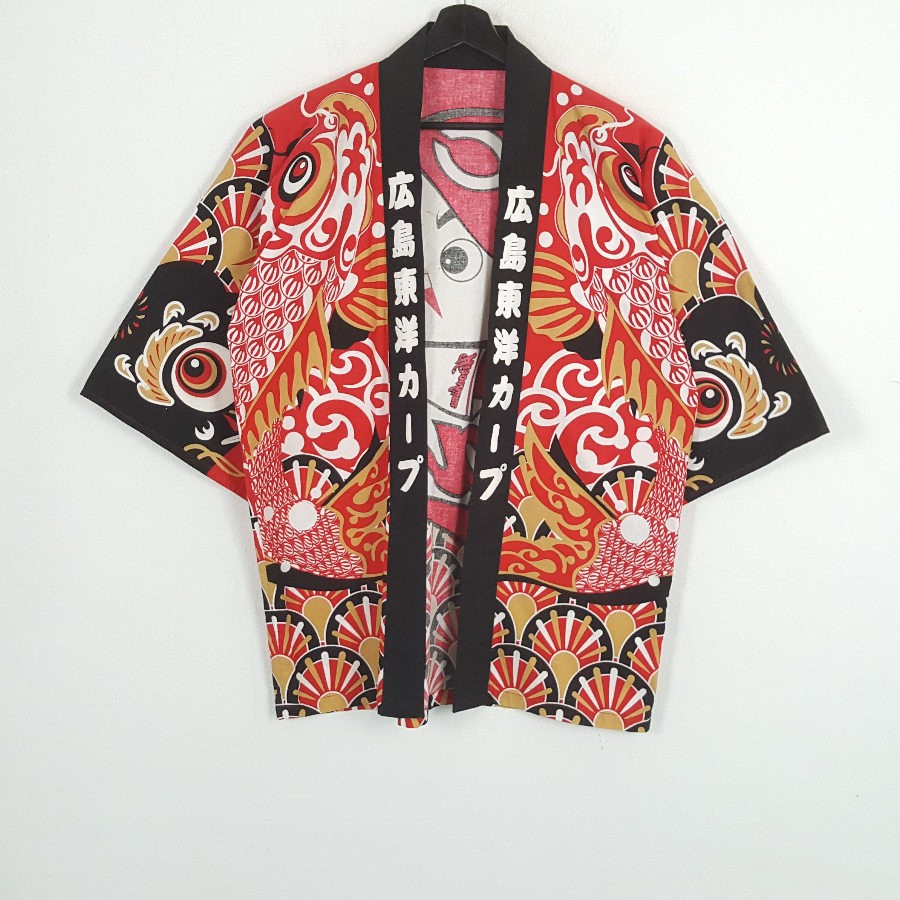 Japanese Brand × Vintage HIROSHIMA TOYO CARP Professional Baseball Team Kimono Jacket Size US XL / EU 56 / 4 - 3 Thumbnail