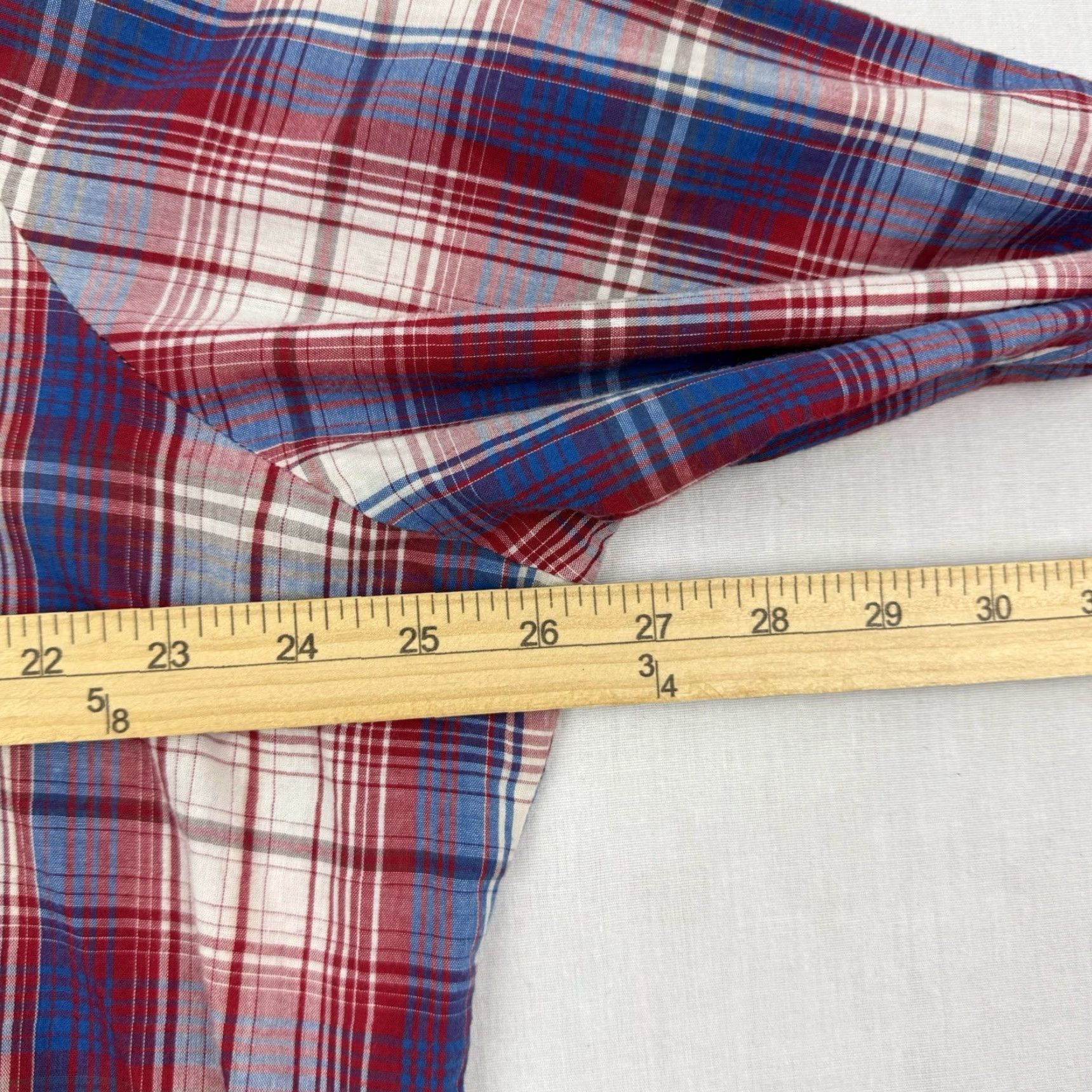 Wrangler VINTAGE Wrangler Pearl Snap Shirt Womens XL Red Plaid Western Y2K Casual Workwear Size XL / US 12-14 / IT 48-50 - 7 Thumbnail
