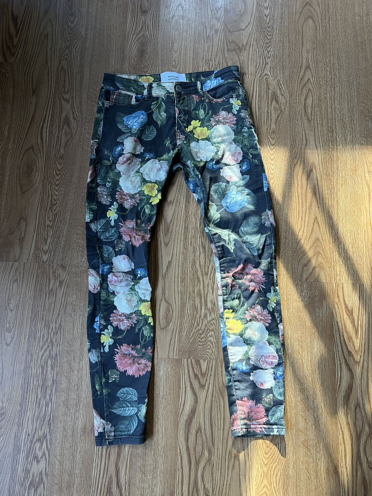 Profound Aesthetic Profound Floral Slim Fit Chinos Size US 30 / EU 46 - 2 Thumbnail