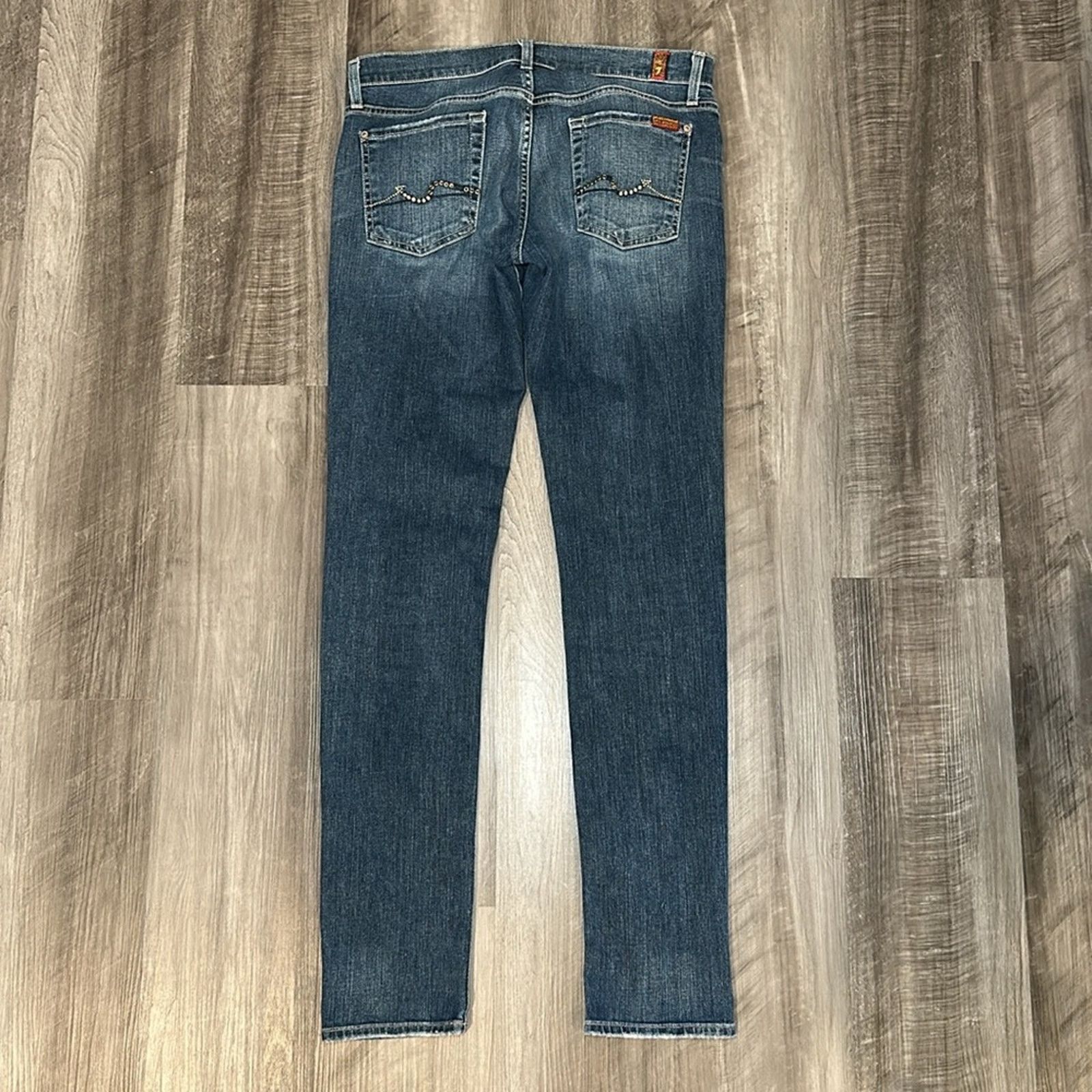 7 For All Mankind 7 For All Mankind Roxanne Relaxed Skinny Jeans - 29 Size 29" - 2 Thumbnail