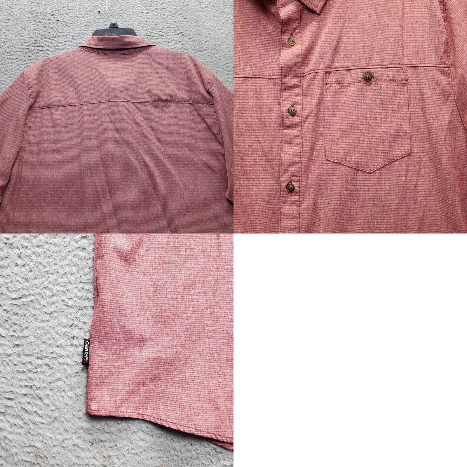 Vintage Gerry Performance Shirt Mens XXL Red Short Sleeve Button Up Pocket Shirt Size US XXL / EU 58 / 5 - 8 Thumbnail