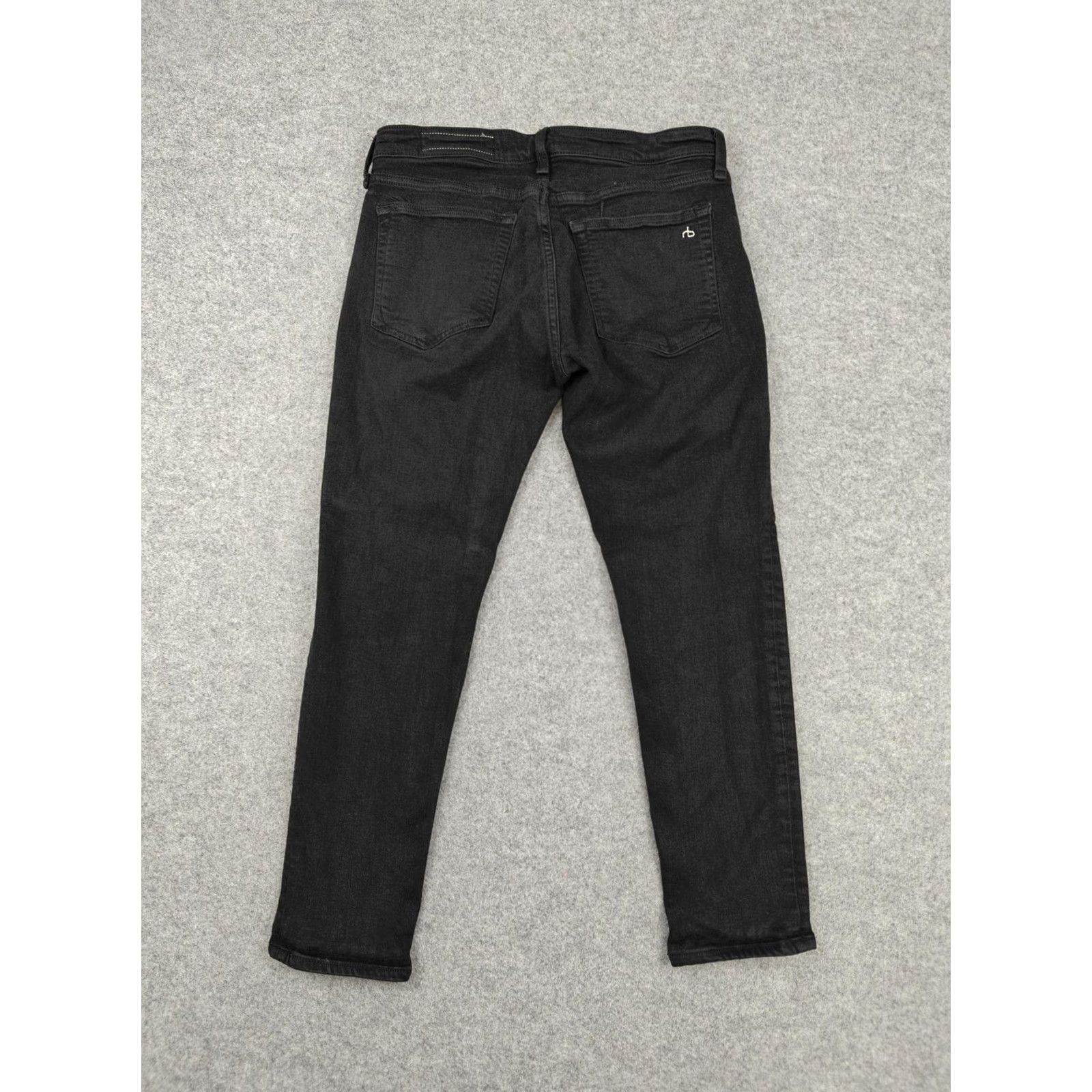 Rag & Bone Rag & bone Jeans Womens 26 Black Low Rise Slim Boyfriend Stretch Denim Shirt? Size 26" / US 2 / IT 38 - 7 Thumbnail