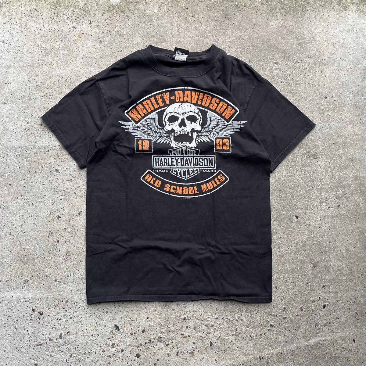 Harley Davidson × Vintage Vintage Harley Davidson chandler Black T-shirt faded Size US S / EU 44-46 / 1 - 1 Thumbnail
