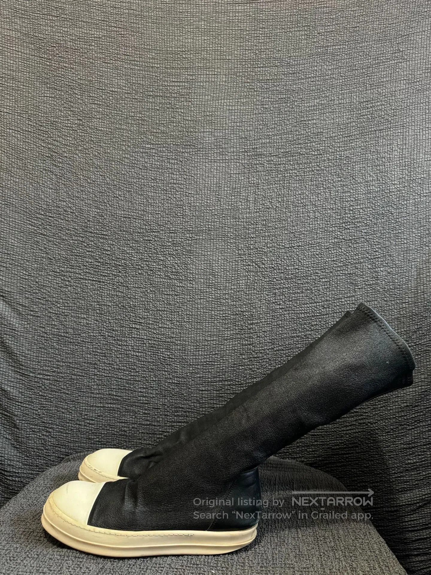 Rick Owens Rick Owens 16FW Black Leather Boots. Size US 7.5 / EU 40-41 - 4 Thumbnail