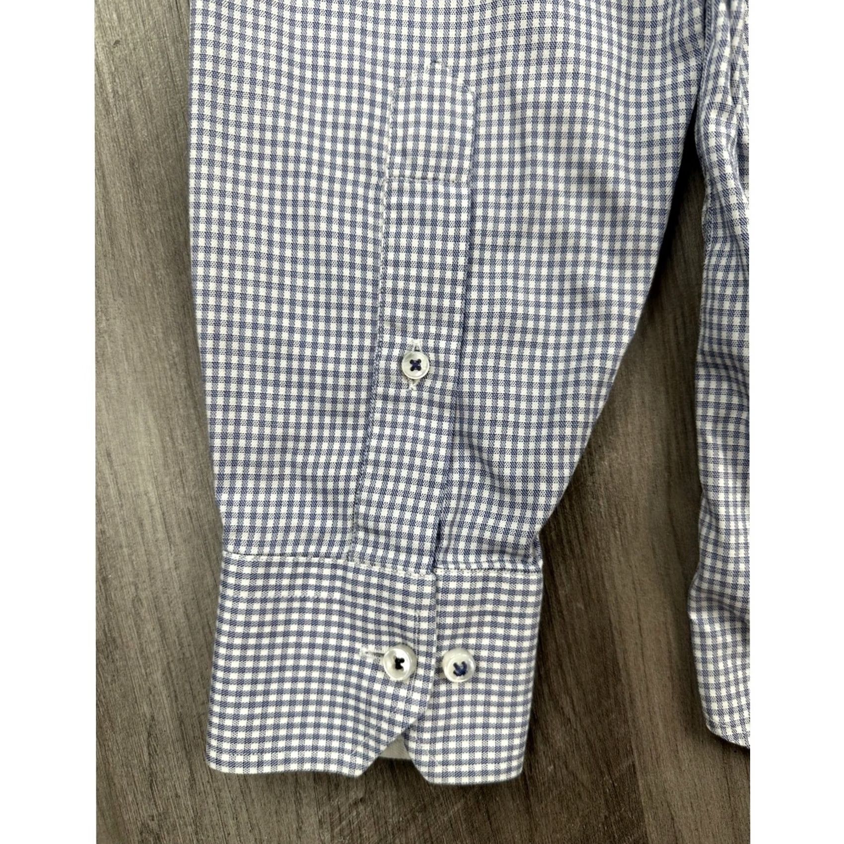 Robert Talbott Robert Talbott Estate Plaid Long Sleeve Button Down Shirt M Navy Blue White - 15.5 Mens Size US M / EU 48-50 / 2 - 4 Thumbnail