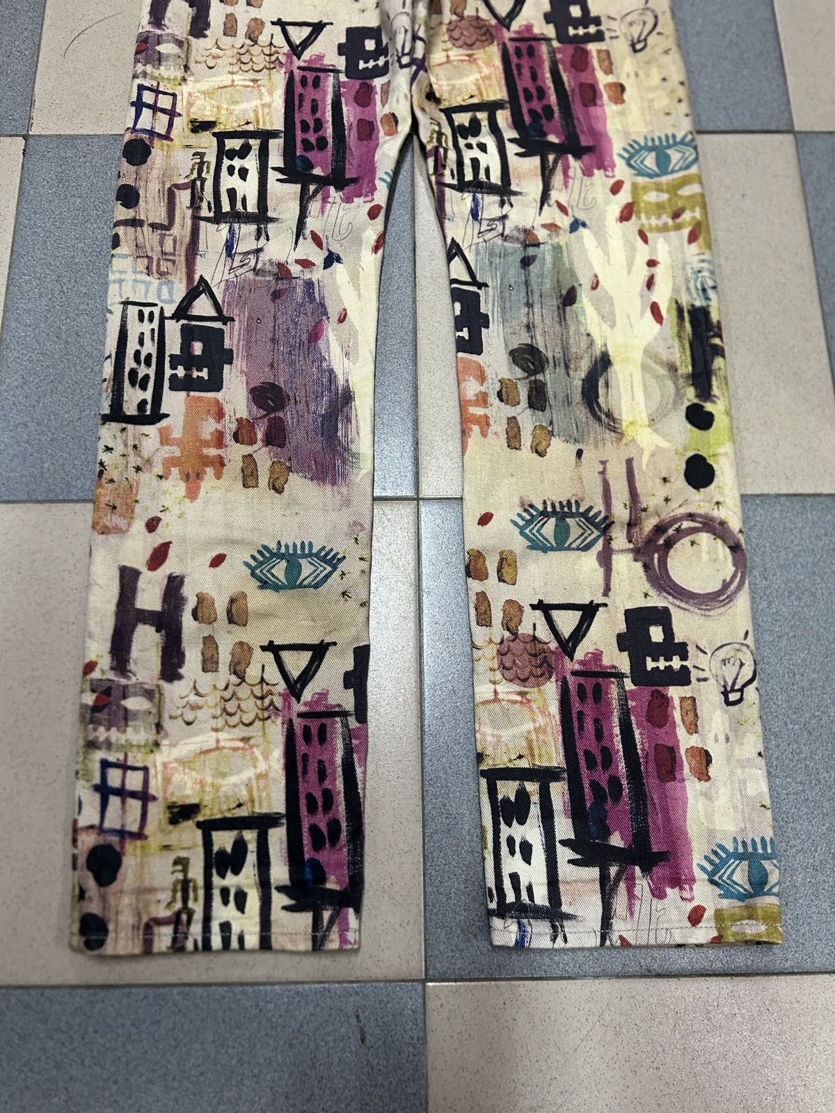 Paul Smith Paul Smith X Jean Michel Basquiat Jeans Size US 31 - 7 Thumbnail