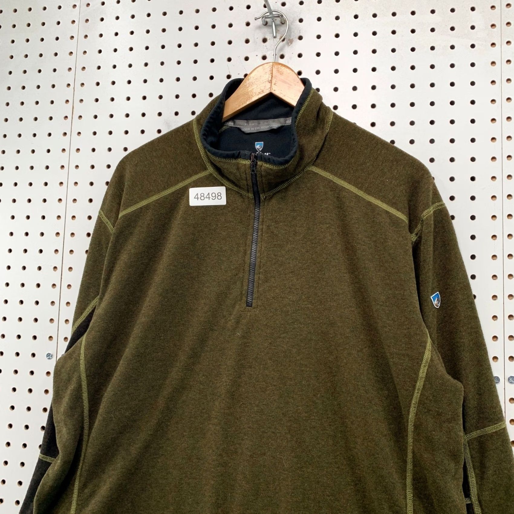 Olive Kuhl Kashmira Pullover Sweater Mens XXL Olive Green 1/4 Zip Performance Fleece Size US XXL / EU 58 / 5 - 6 Thumbnail