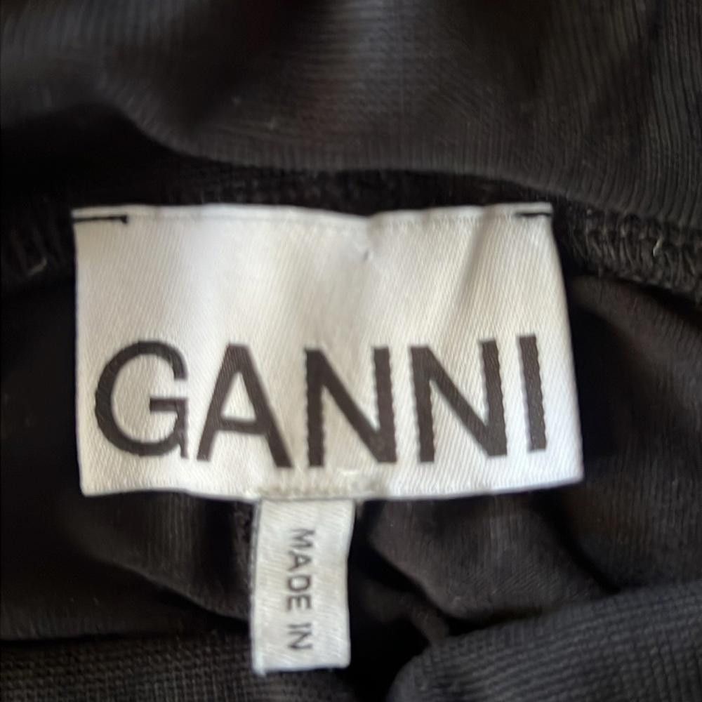 Ganni GANNI Black Ruched Mini Dress Size Small Size S / US 4 / IT 40 - 8 Thumbnail