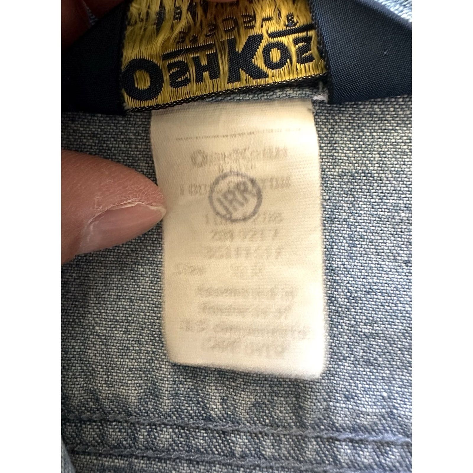 Vintage VINTAGE Osh Kosh Shirt Mens XL Blue Denim Button Up USA Made Work Chore Barn Size US XL / EU 56 / 4 - 3 Thumbnail