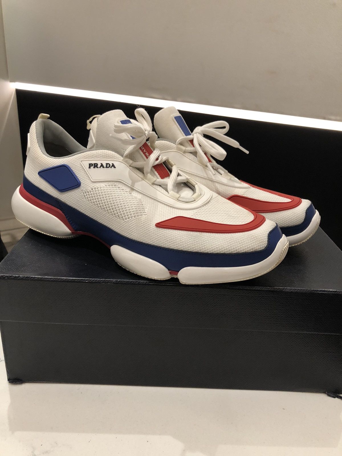 Prada Mens Prada Cloudbust Sneaker SS19 Size US 12 / EU 45 - 1 Thumbnail